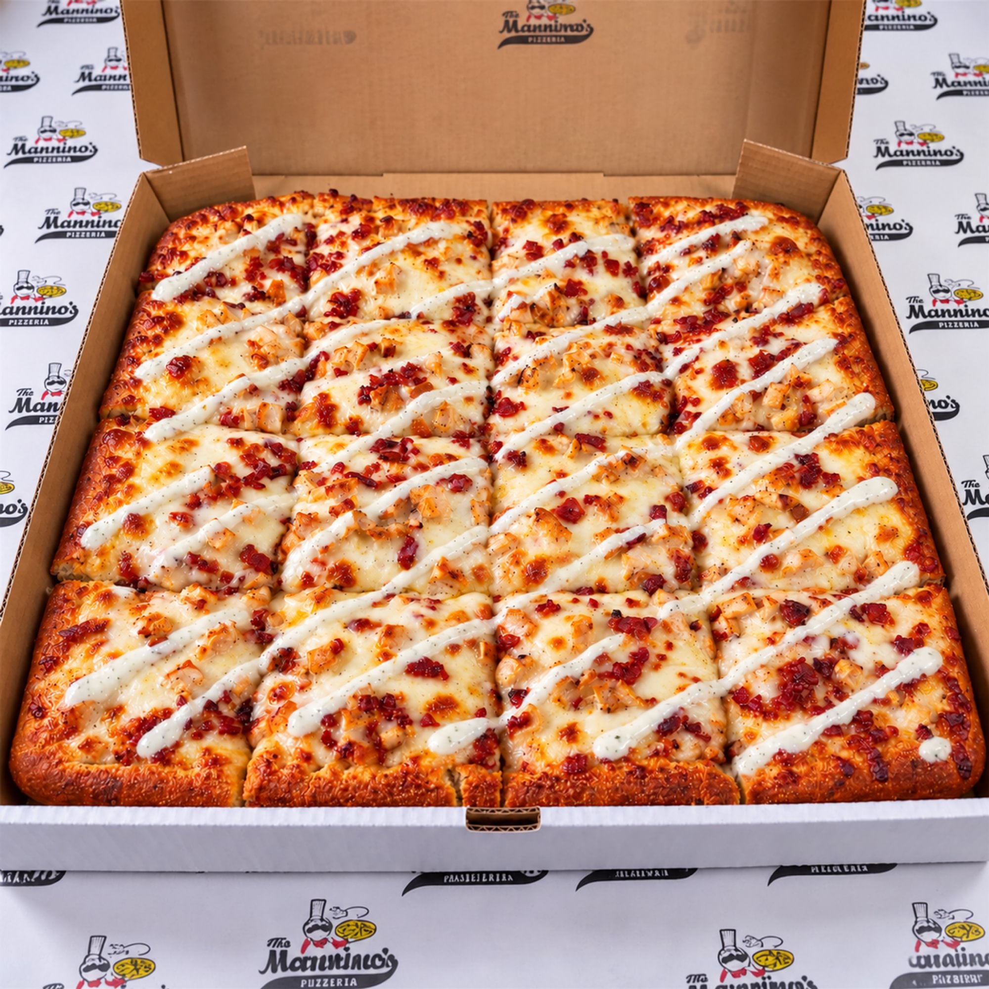 Chicken, Bacon & Ranch Sicilian Pizza