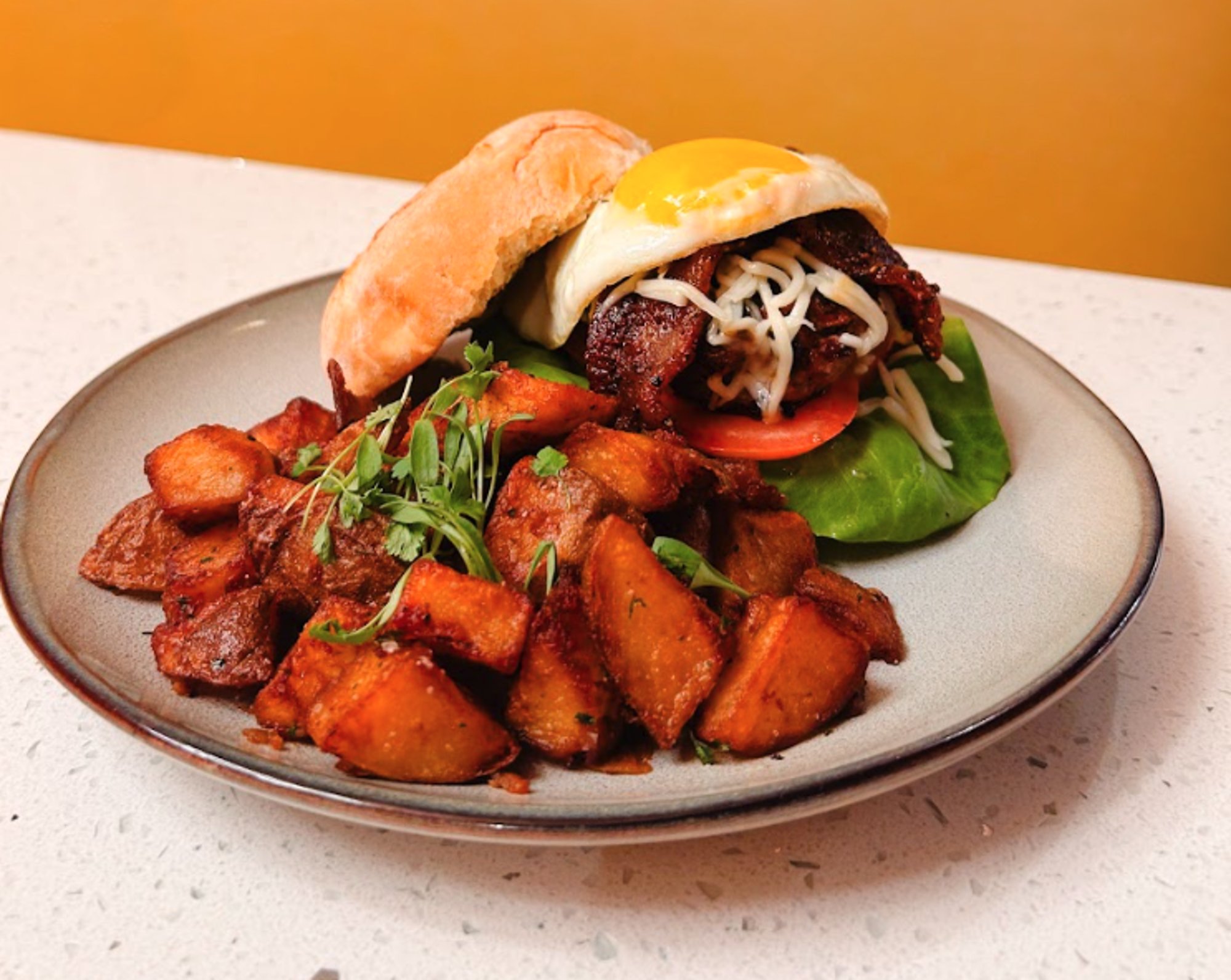 Bacon & Egg Brunch Burger