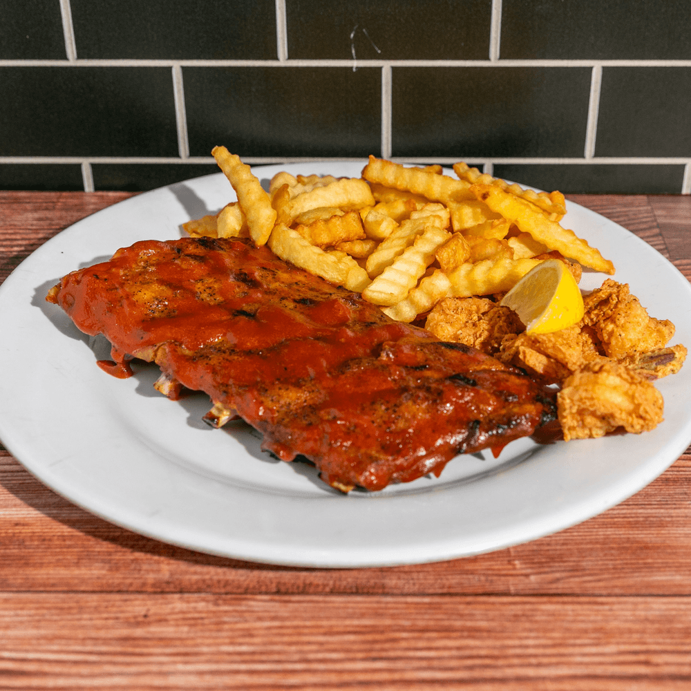 Rib and Shrimp Combo