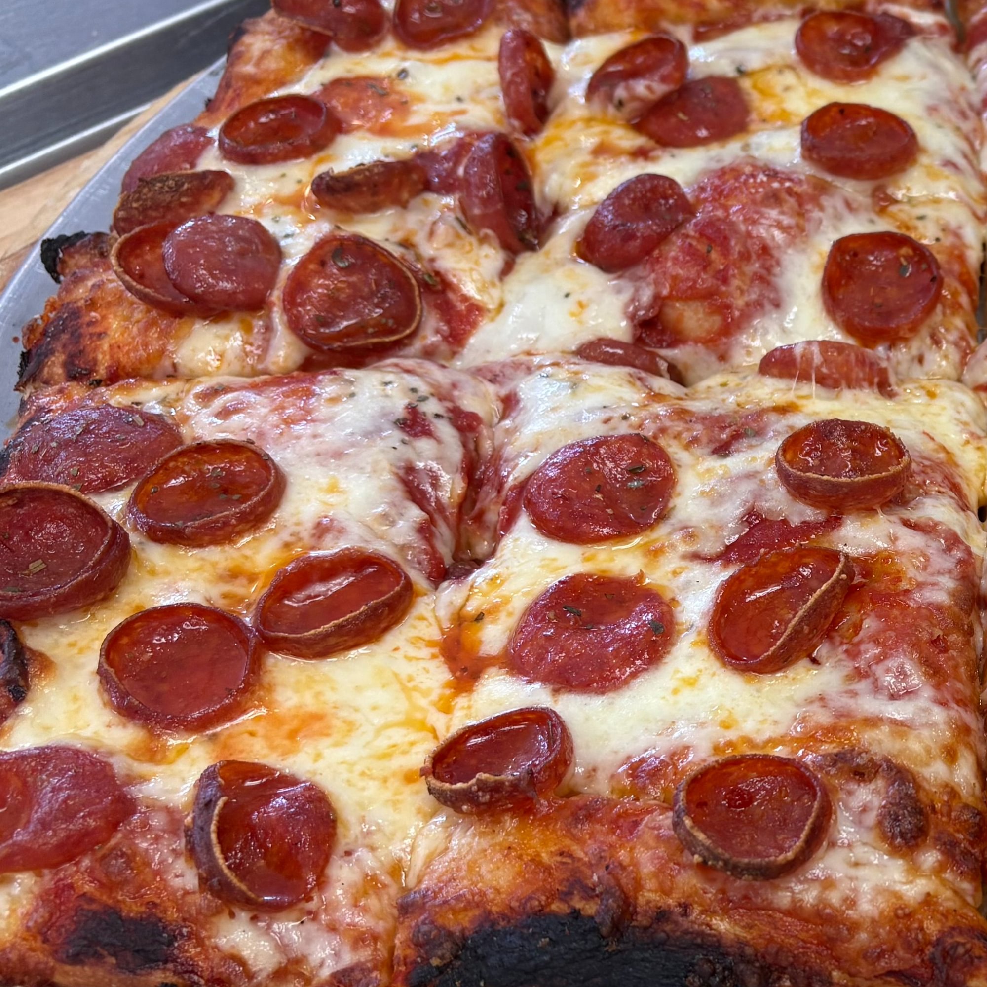 Square Pan Pepperoni Slice