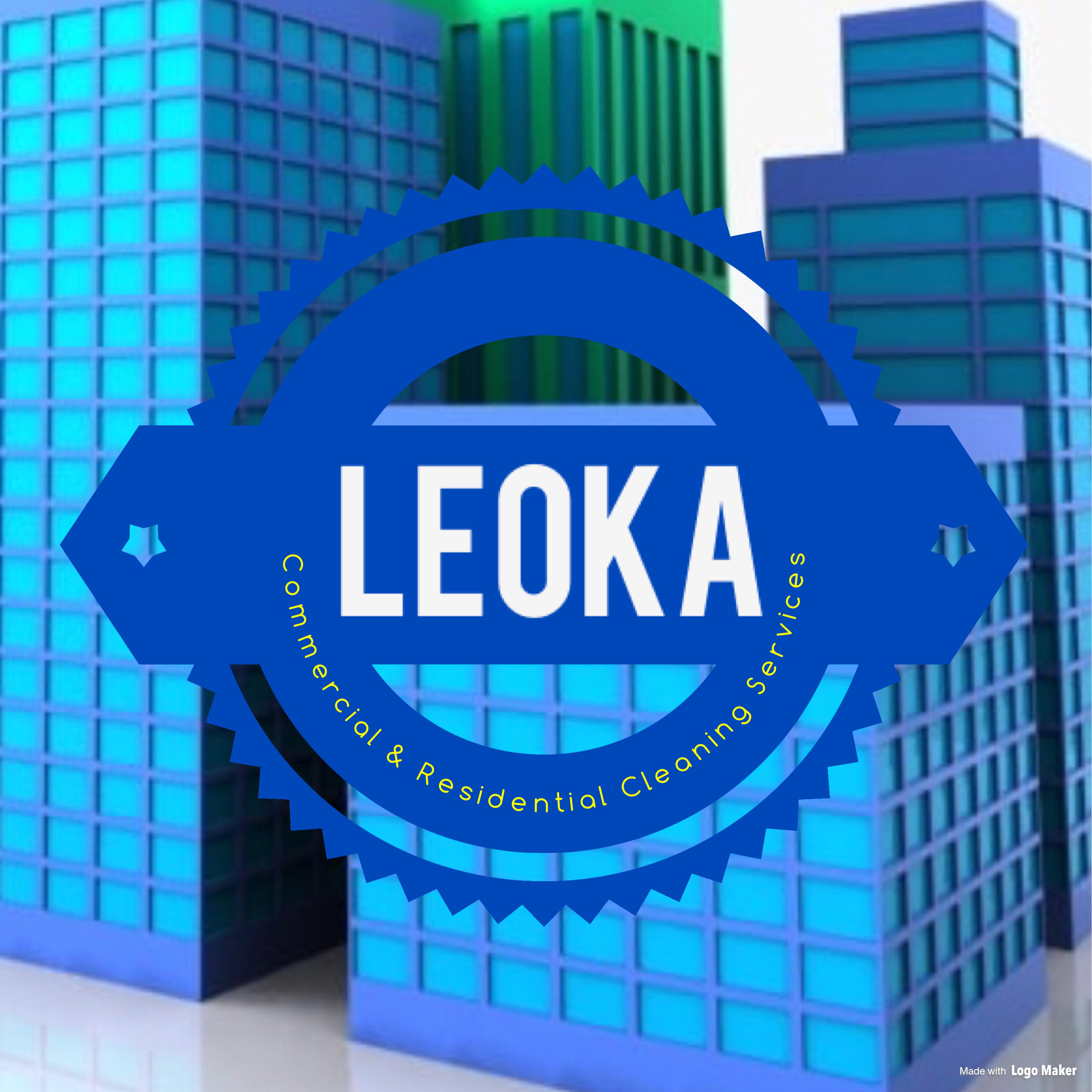 LEOKA Commercial &amp; Residential Cleaning Services Logo