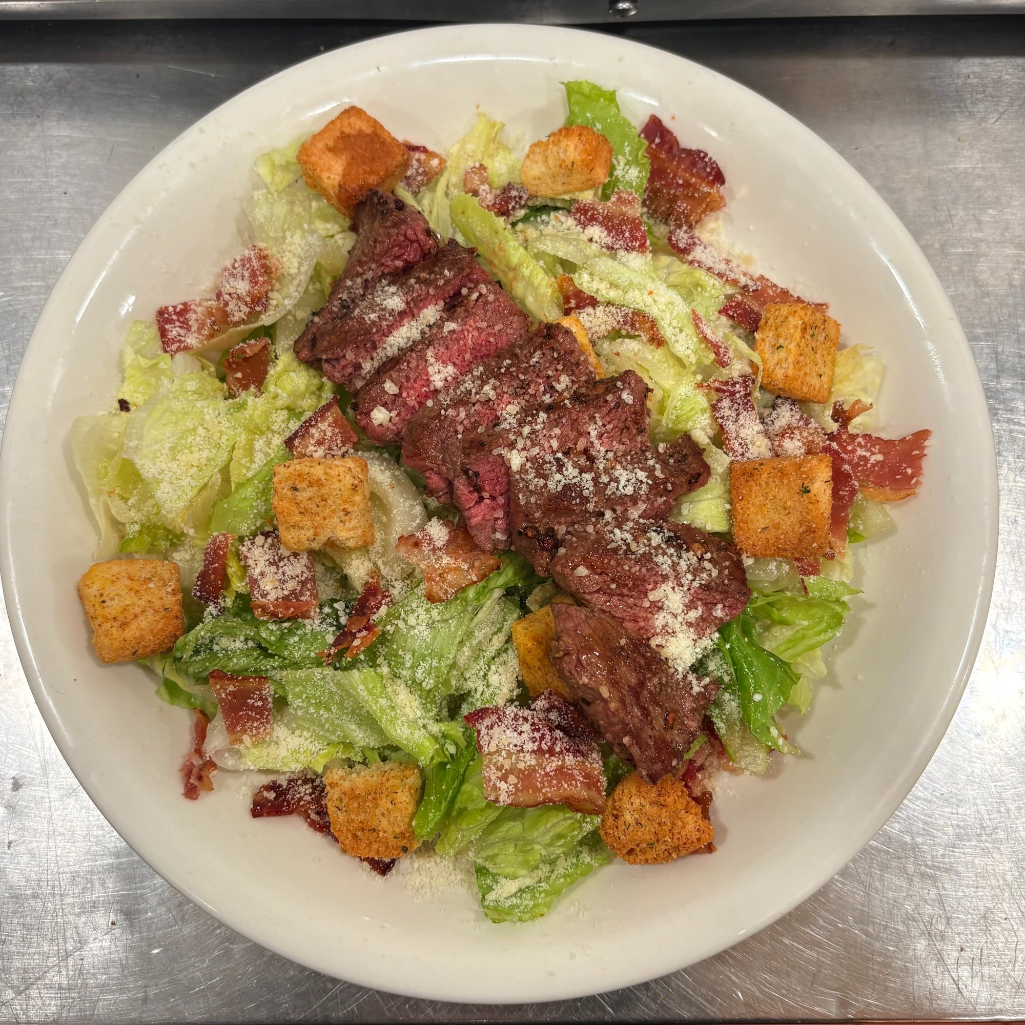 Steak Caesar with Bacon