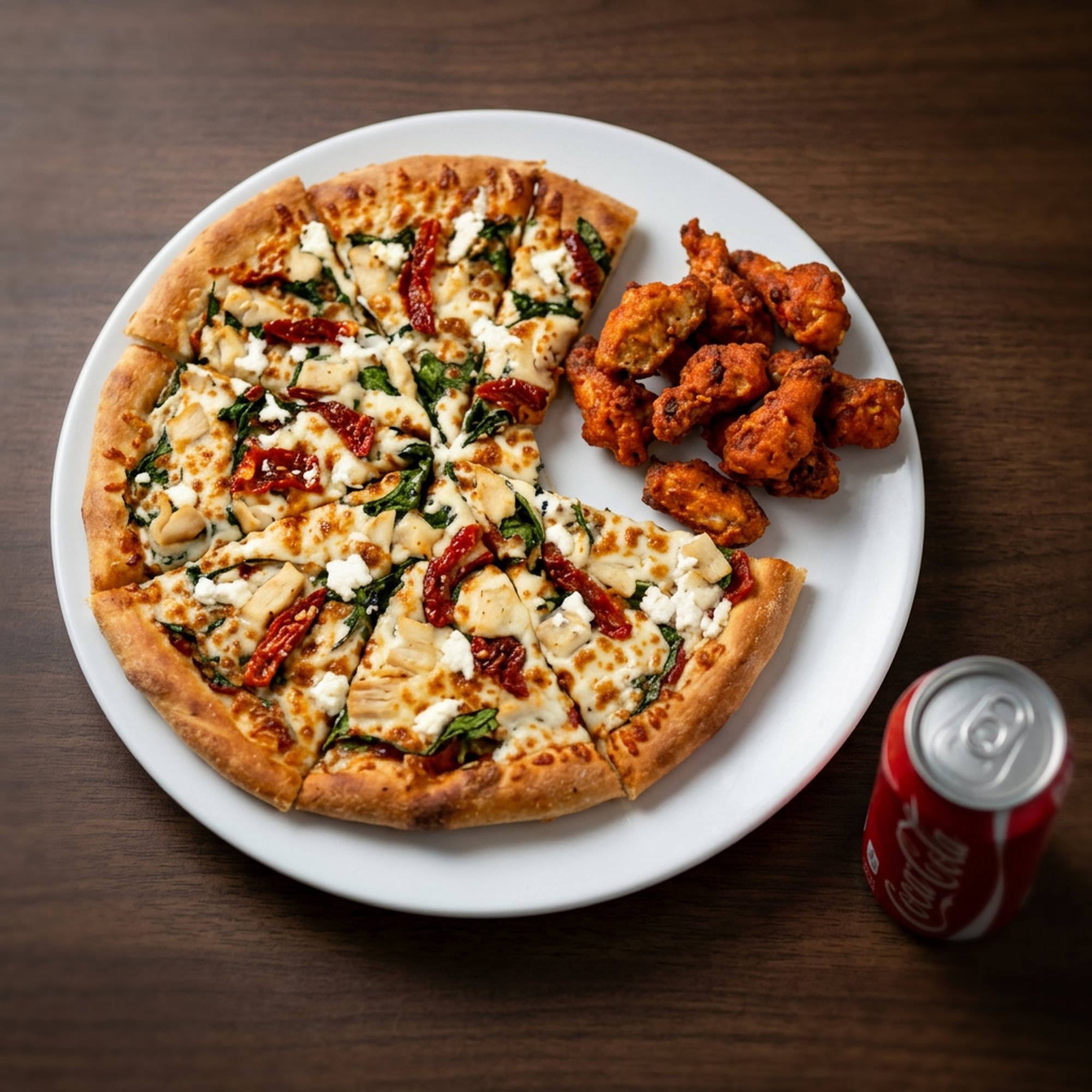 Pizza, Wings & Soda Combo
