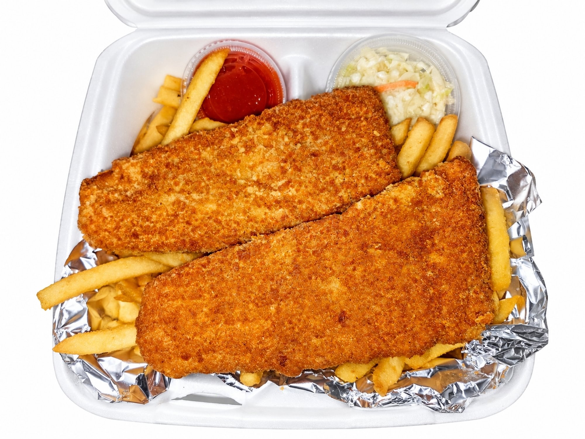 Fried Fillet Of Flounder (2 Pcs)