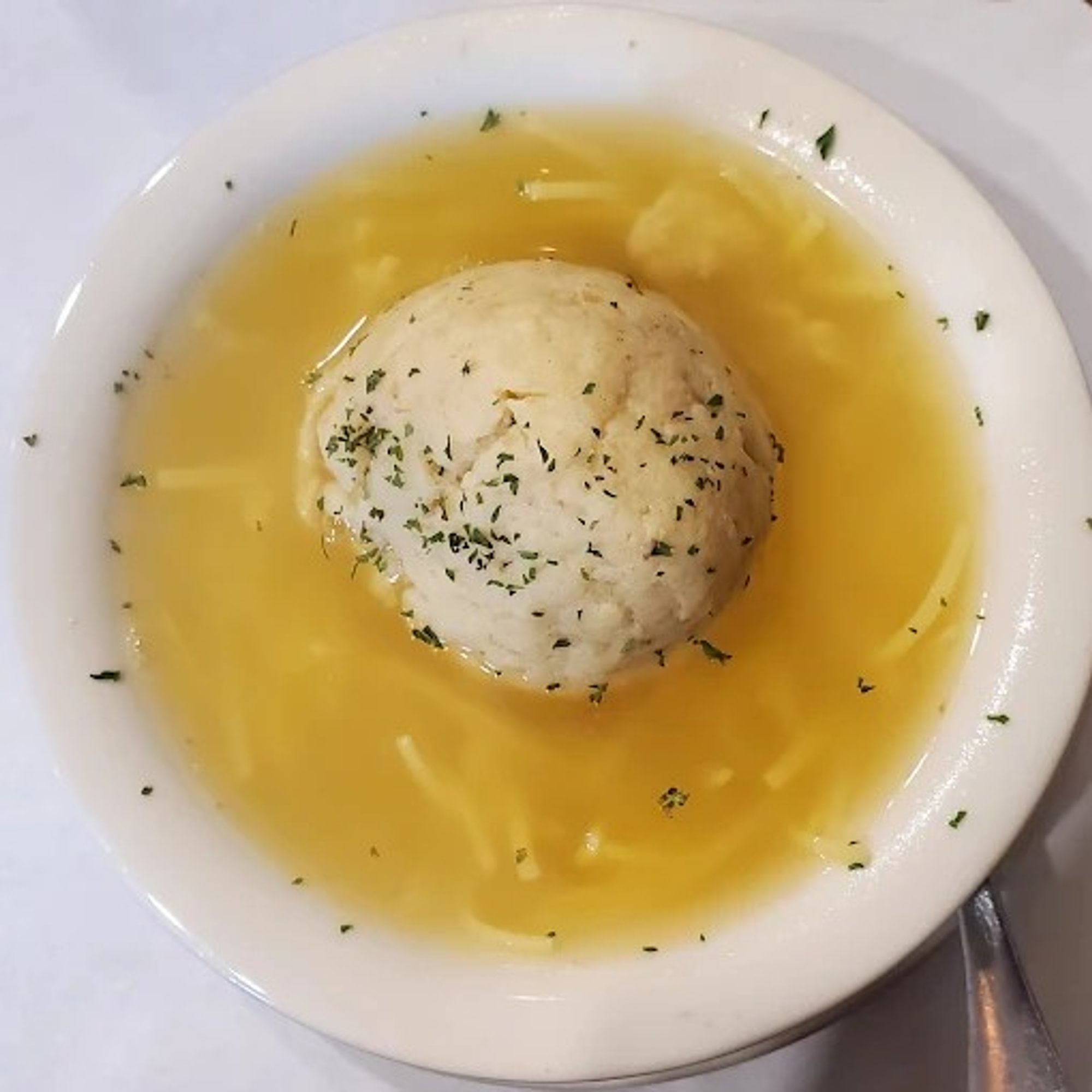 Old Fashioned Chicken Soup with Matzo Balls (2 Matzo Balls on the Side for Quart Only)