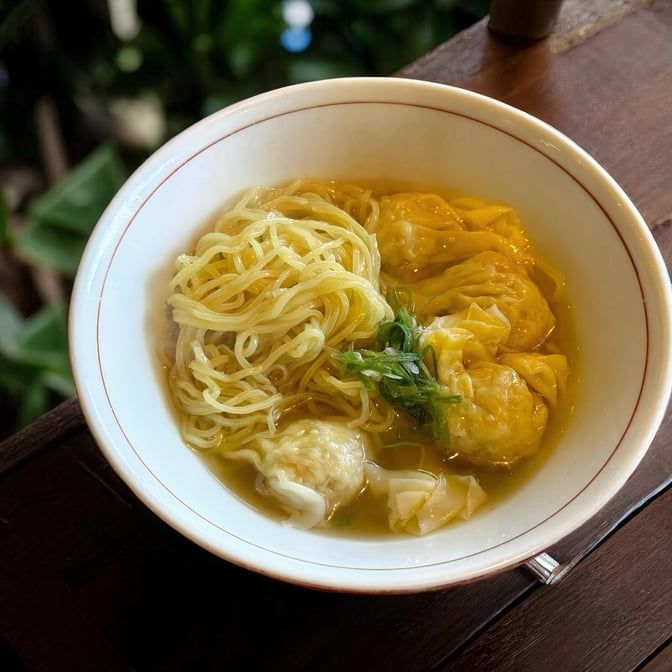 Shrimp and Pork Wonton Noodle Soup