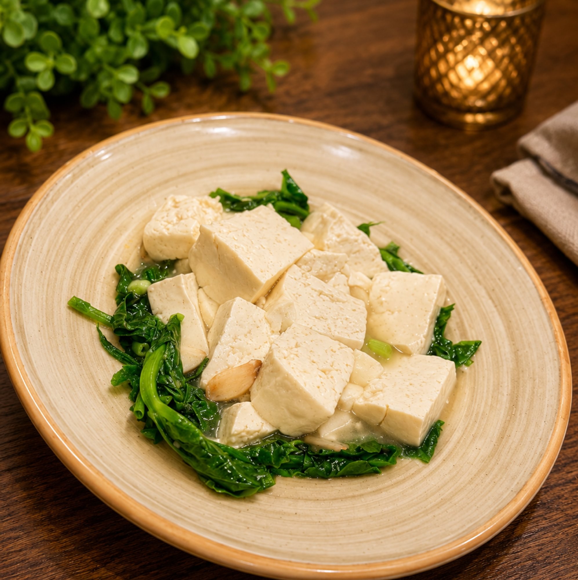 Spinach with Tofu / 菠菜豆腐