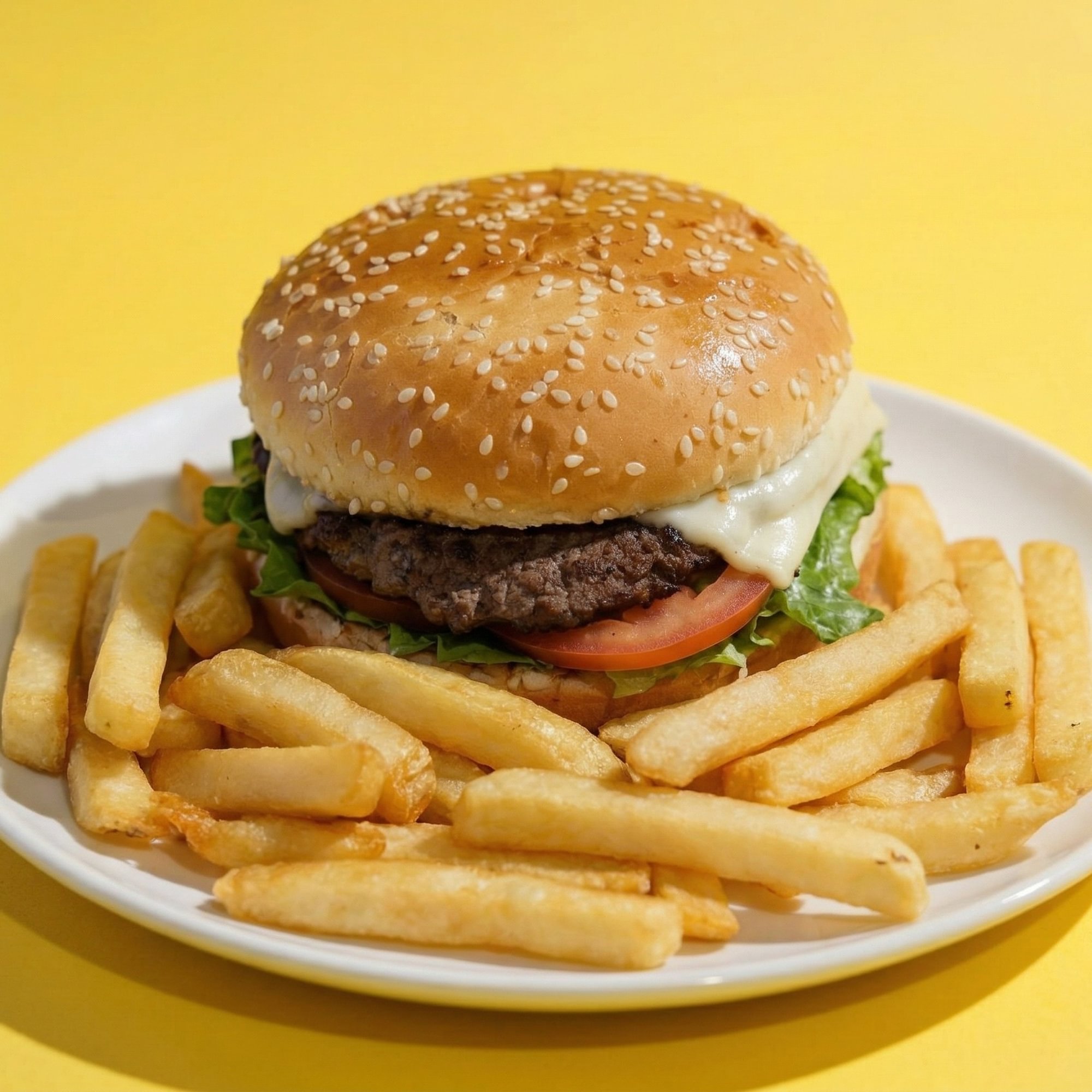 Cheese Burger Combo + Extra Burger