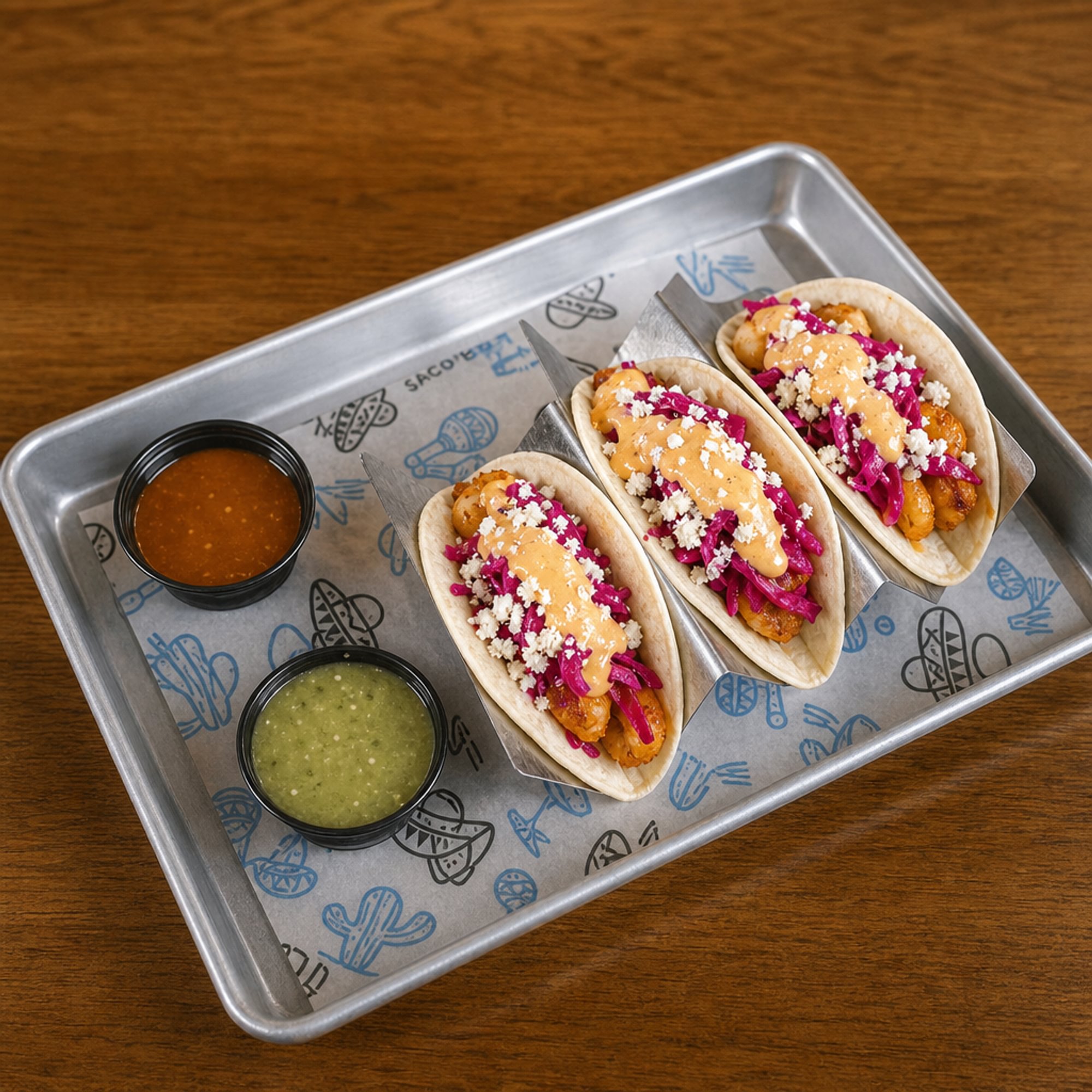 Cajun Shrimp Tacos Lunch