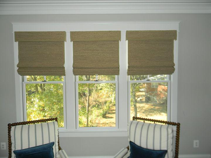 Woven Wood Shades by Budget Blinds of Arlington & Alexandria add warmth and texture to your home, creating a laidback living area that you'll never want to leave!  BudgetBlindsArlingtonAlexandria  WindowWednesday  ShadesofBeauty  FreeConsultation  WovenWoodShades