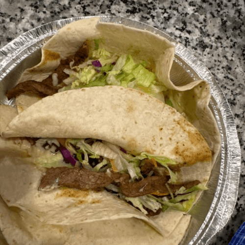 120. Beef Soft Taco Lunch