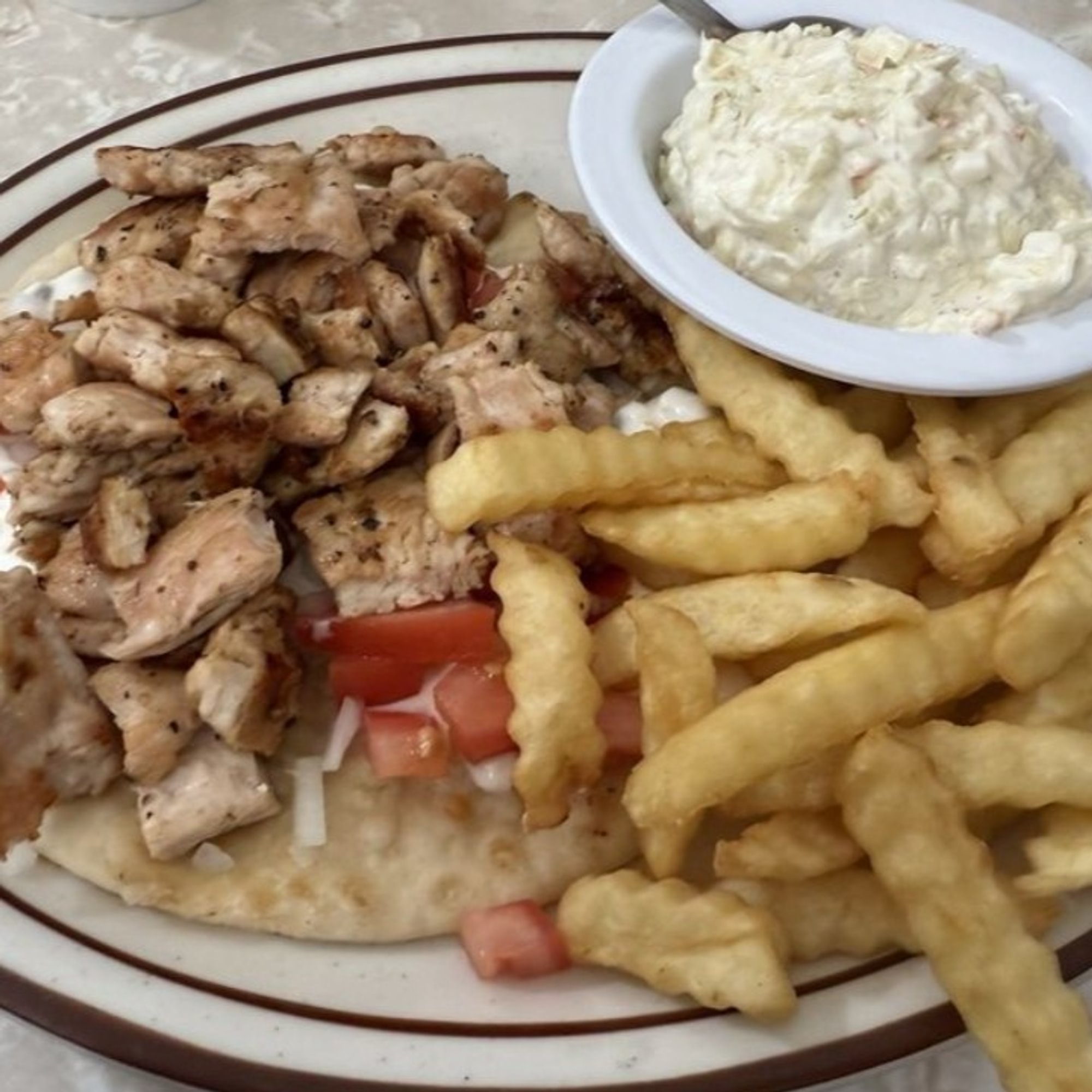 Chicken Souvlaki Wrap