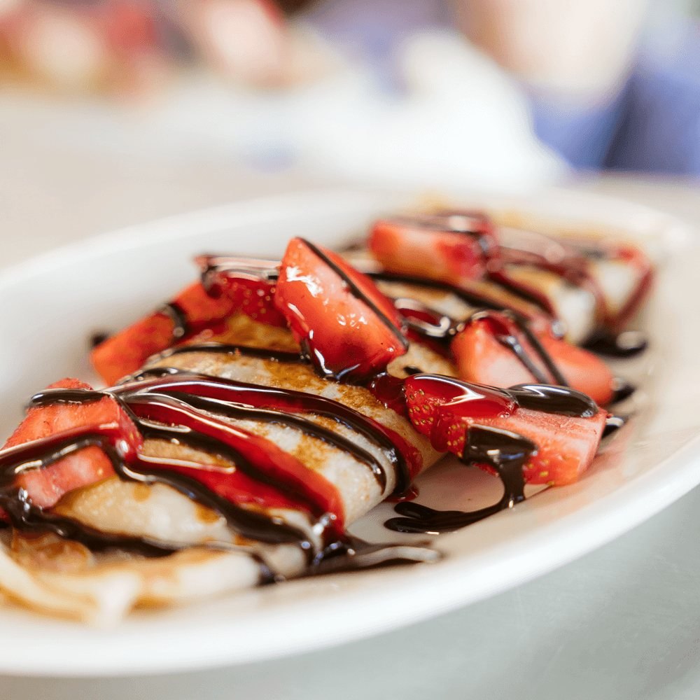 Strawberries & Creme Crepe