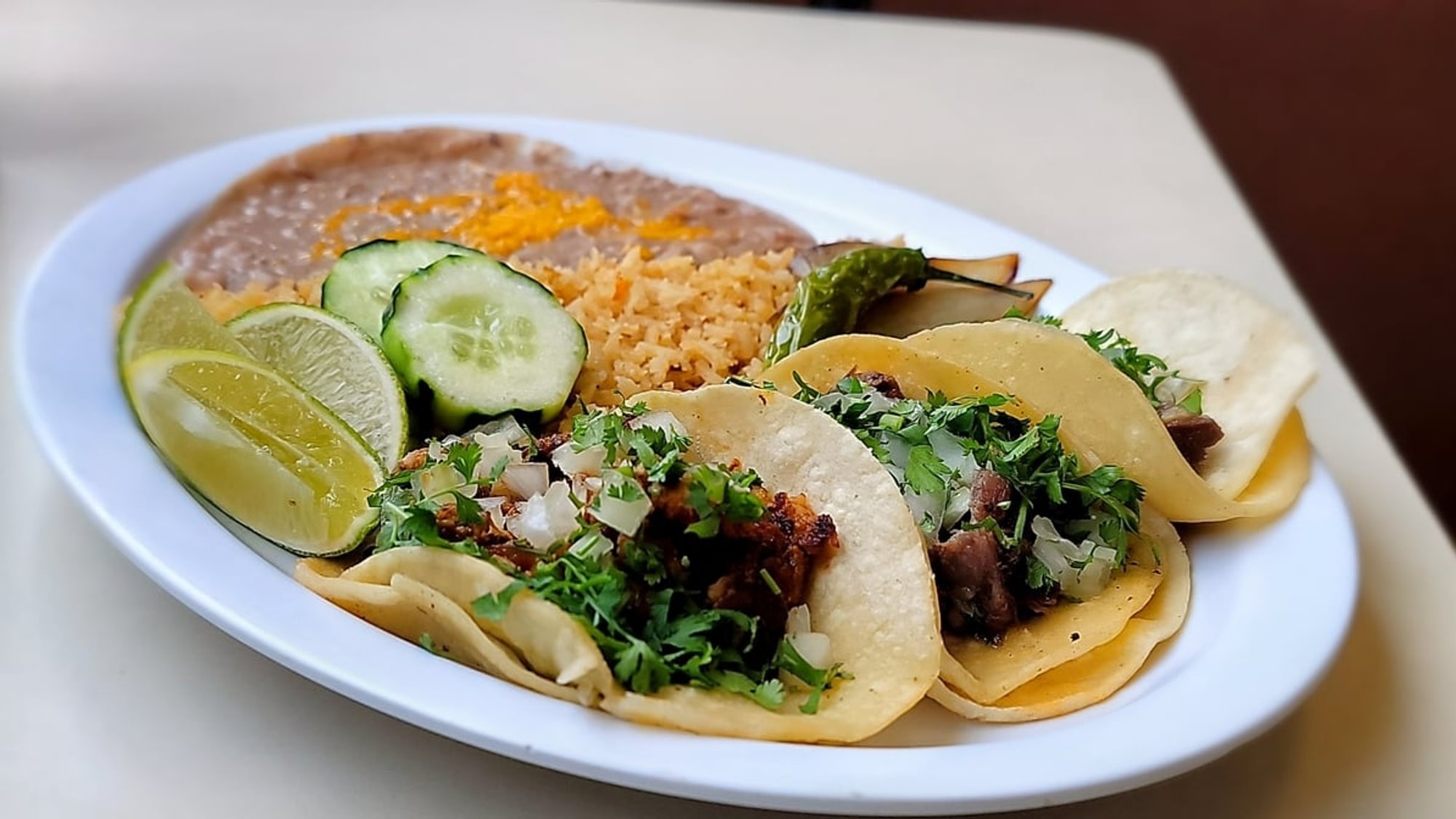 #14 Asada Street Tacos Combo