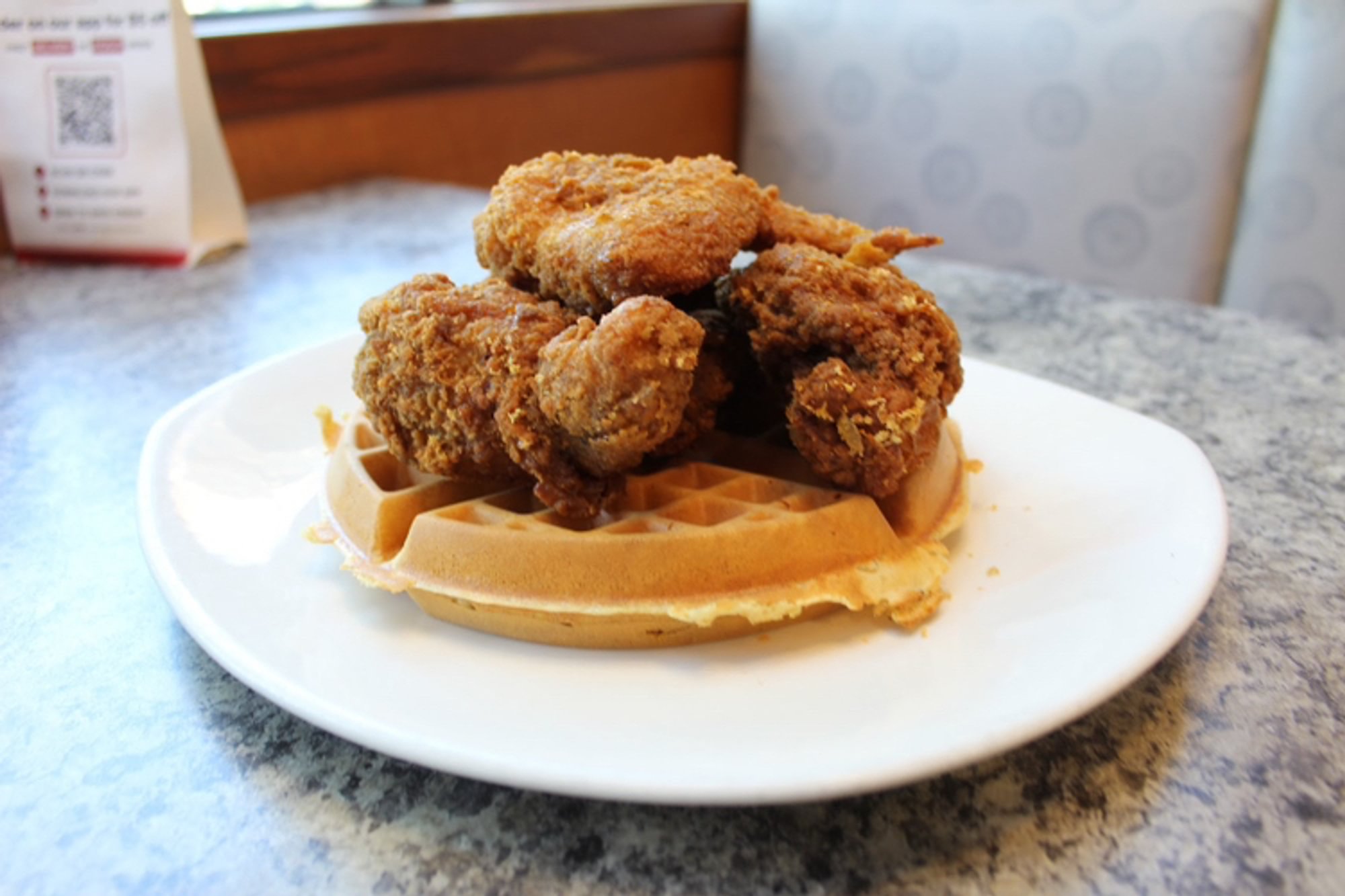 1/2 Fried Chicken and Waffles