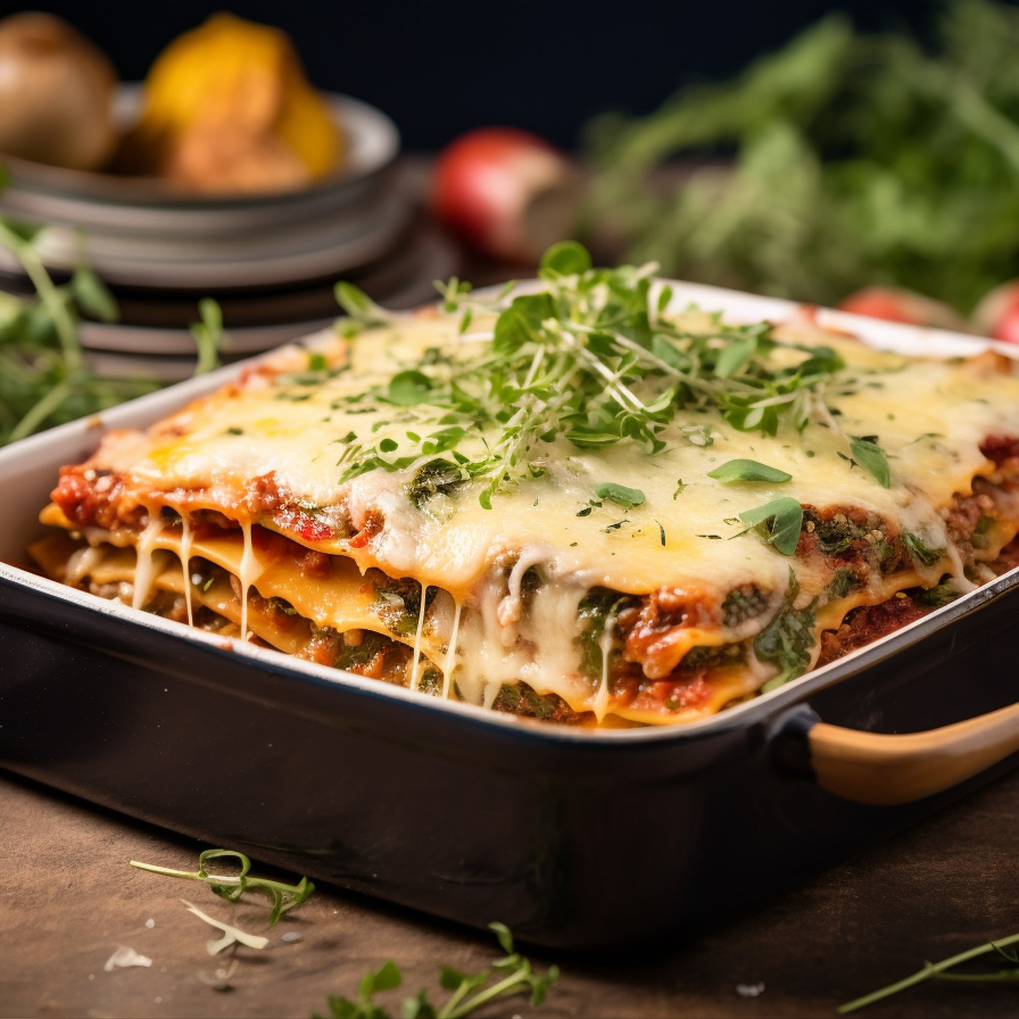 Homemade Meat Lasagna Catering