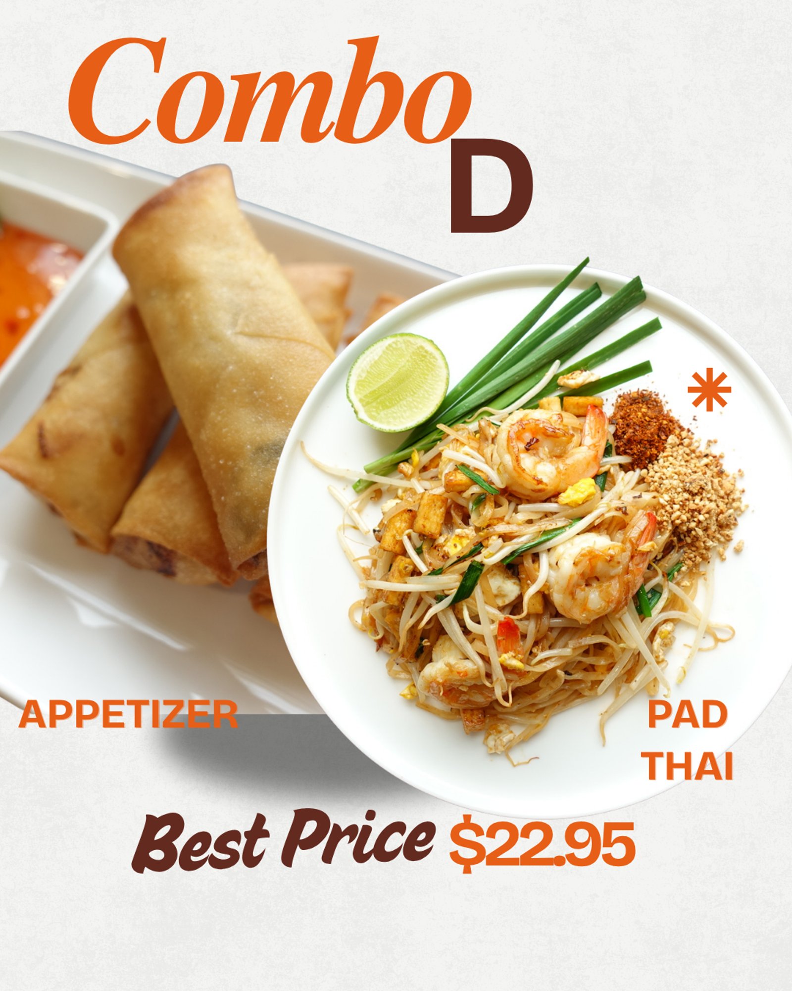 Combo D - (Noodle + Appetizer)