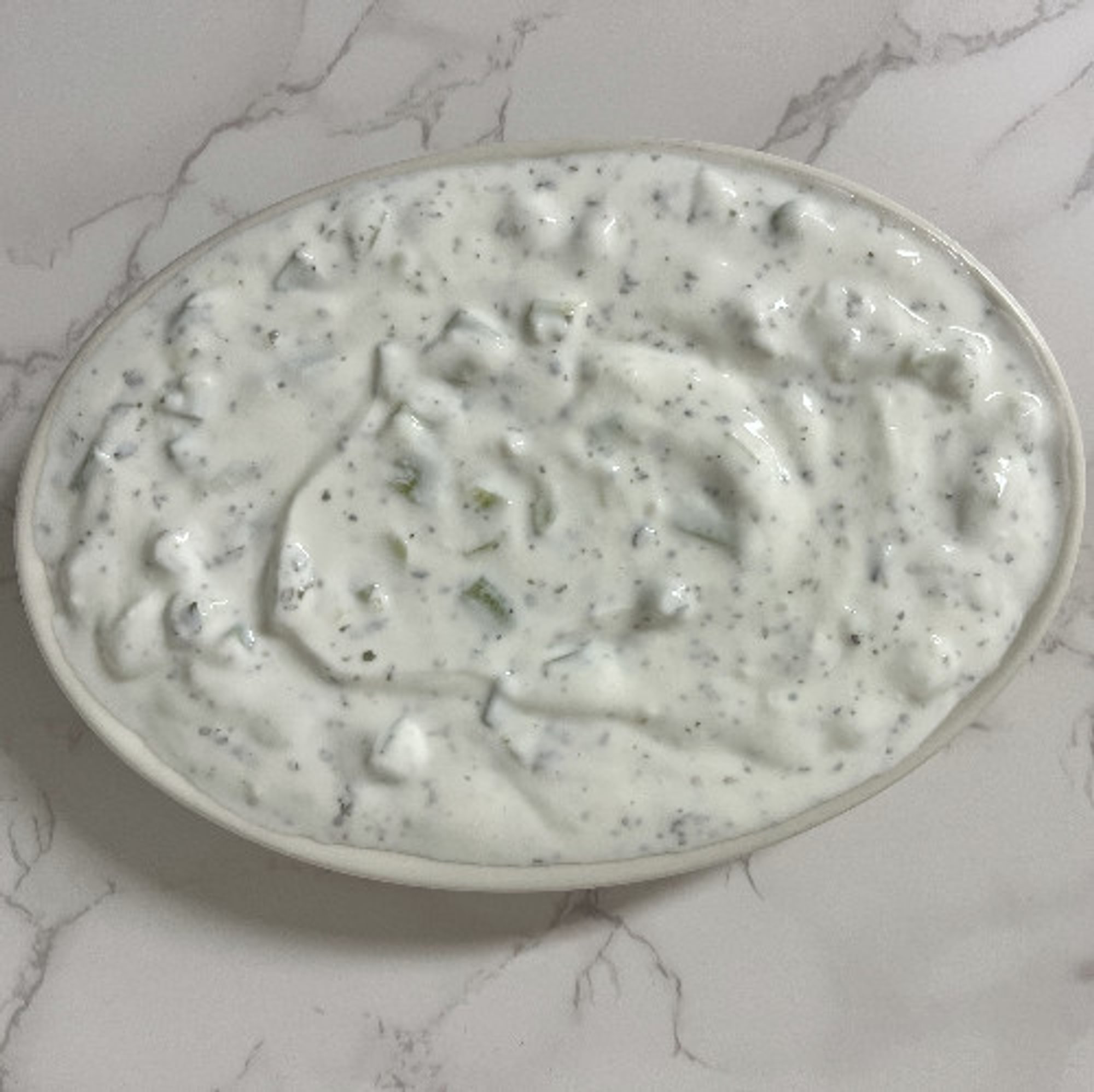 Yogurt with Cucumber Salad
