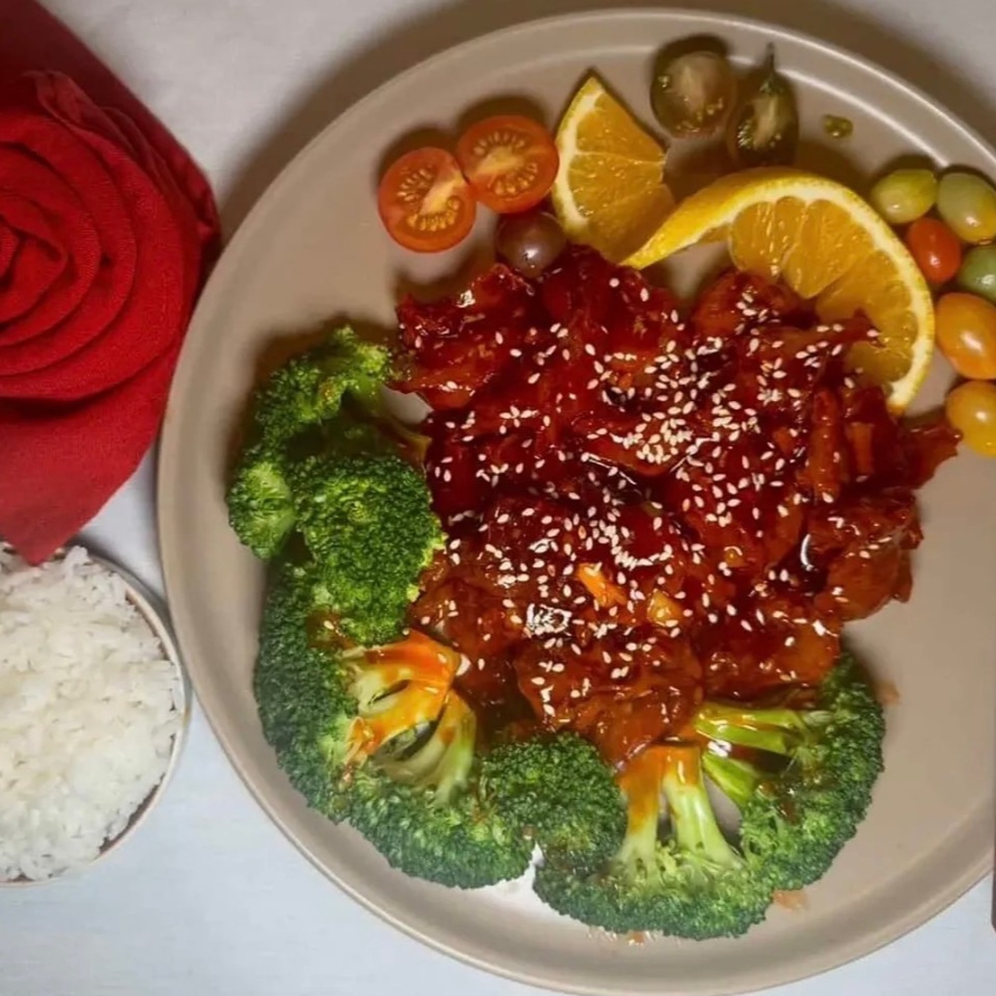 Veggie Sesame Chicken