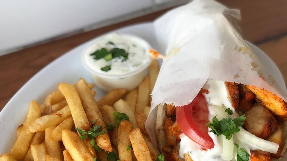 Chicken Gyro with Fries