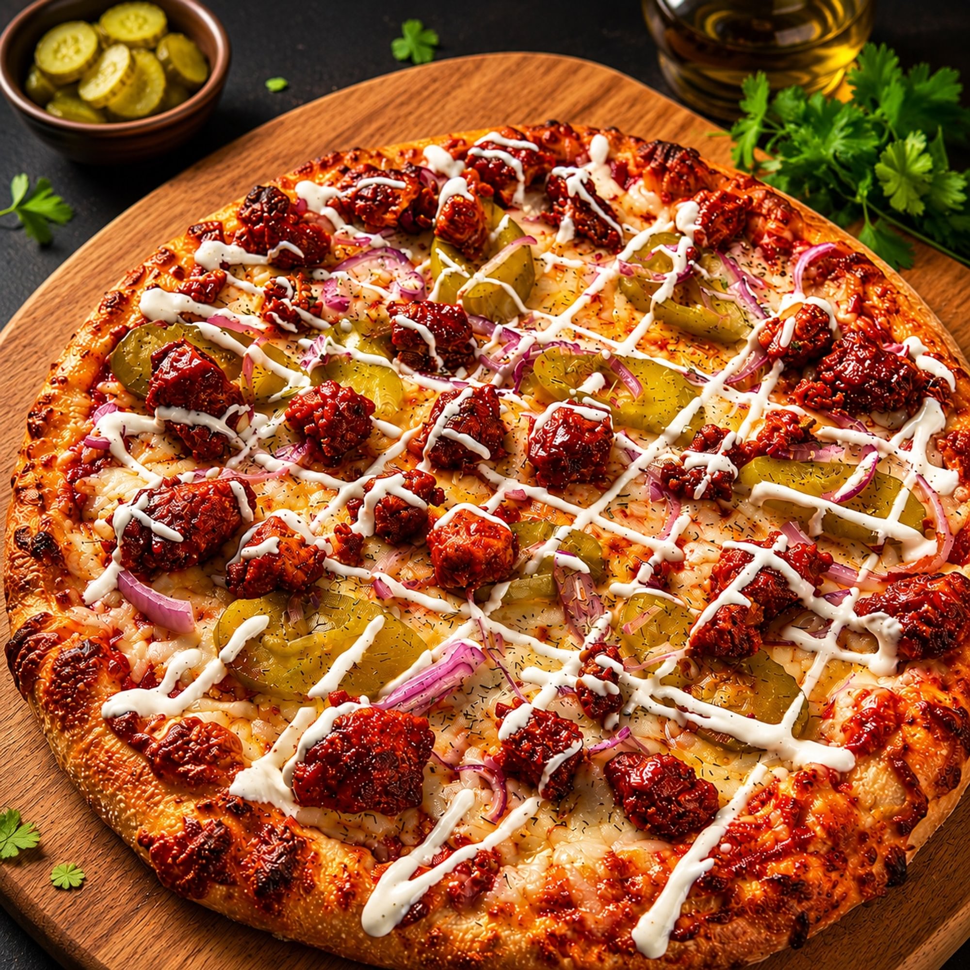 Lighthouse Hot Chicken Pizza
