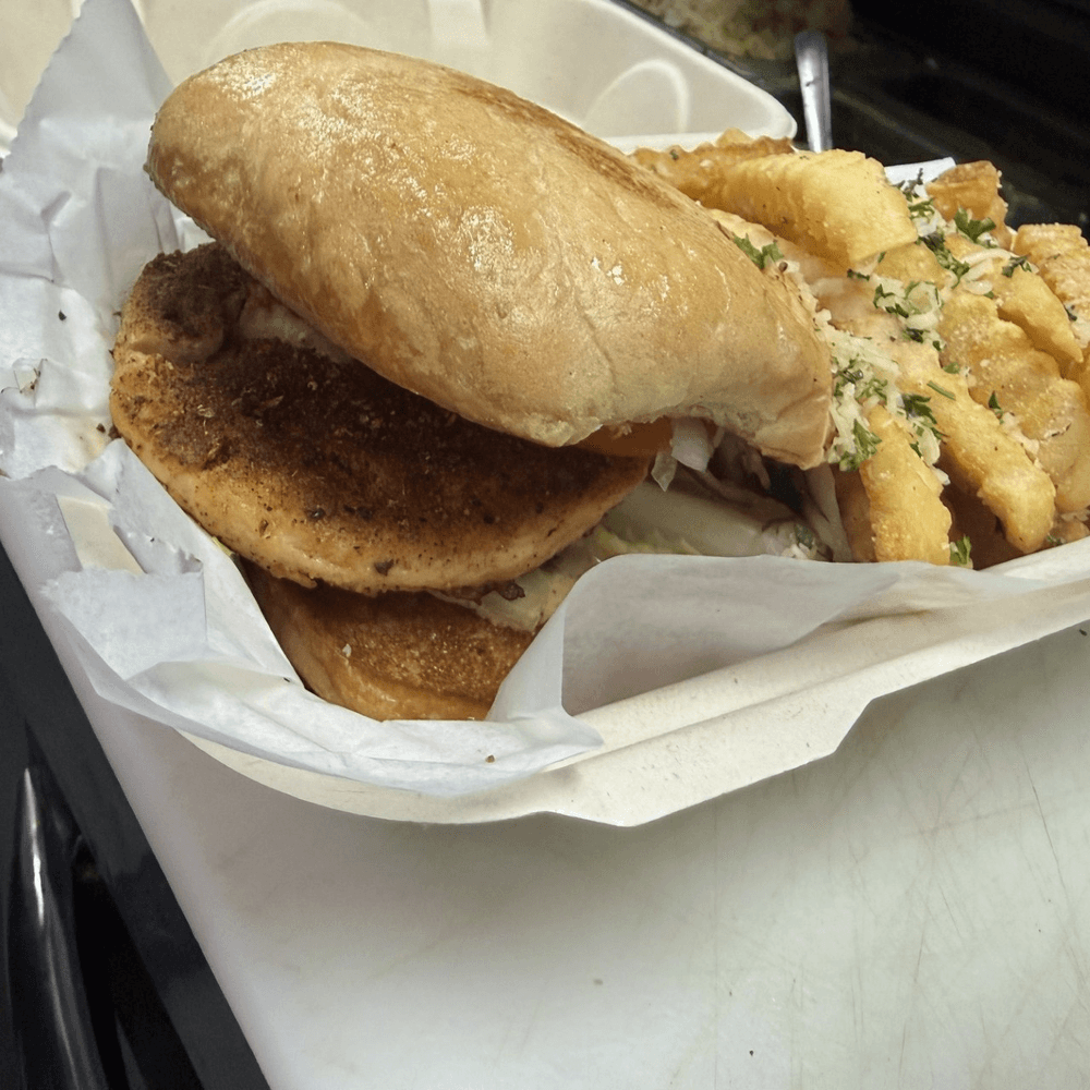 Grilled Blackened Salmon Burger