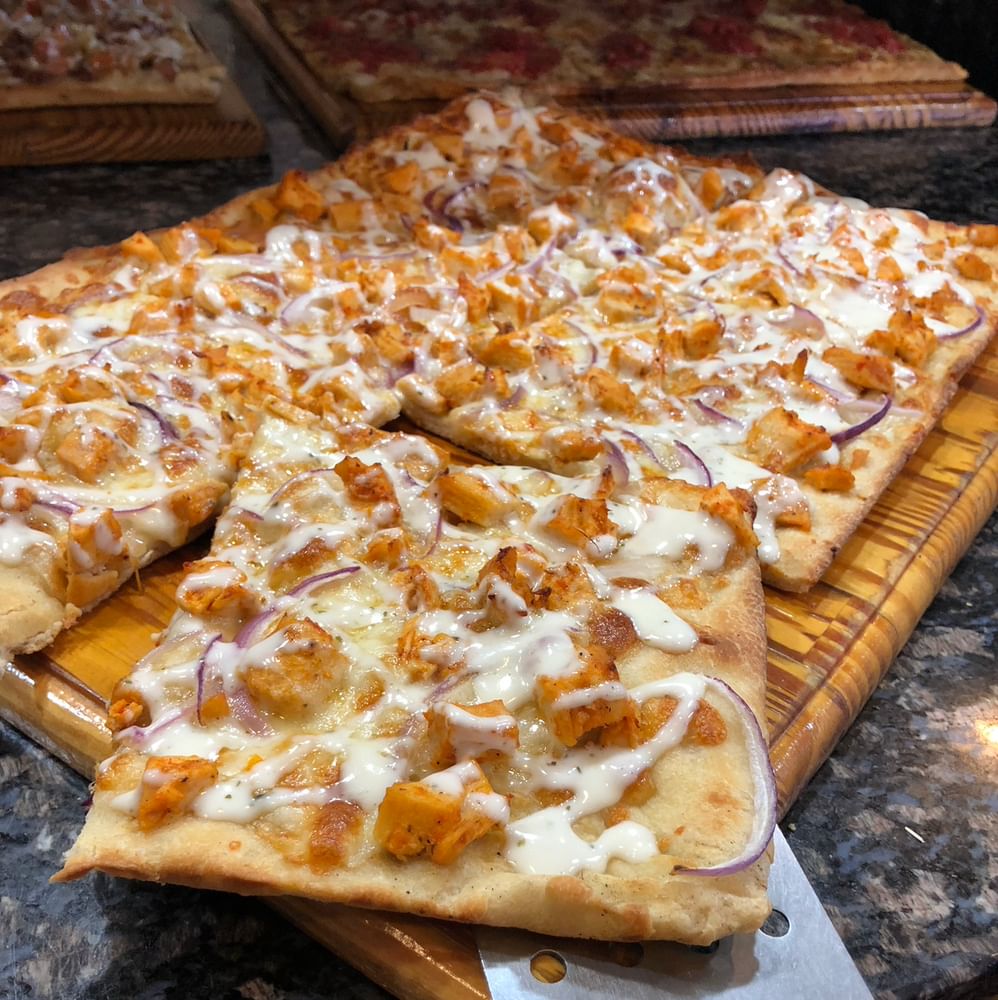 Spicy Chicken Ranch Sicilian Pizza