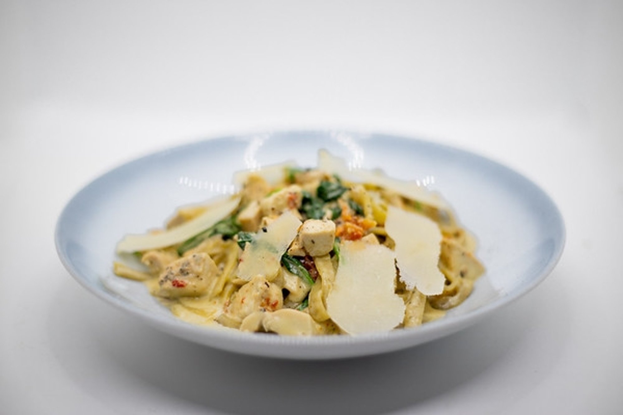 Chicken and Spinach Tagliatelle
