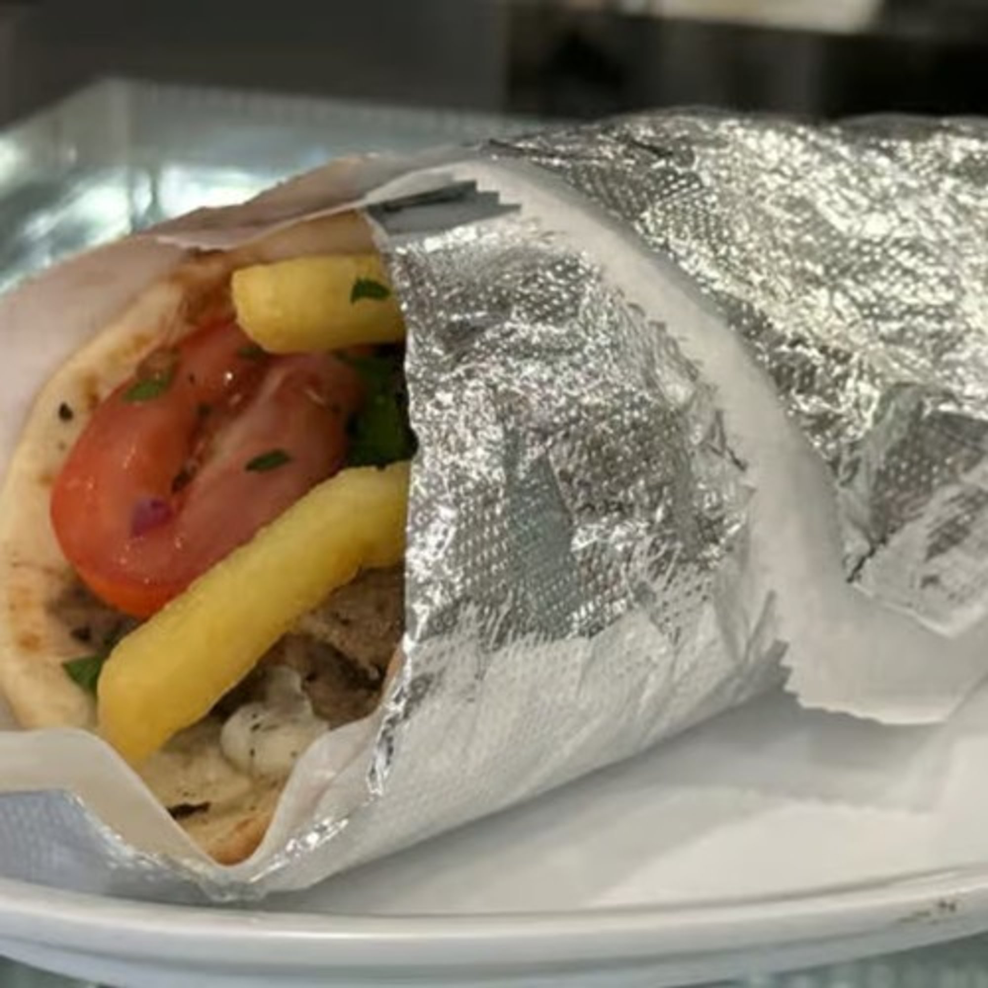 Falafel Fritter Sandwich