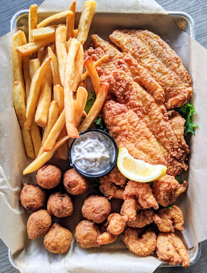 Shrimp & Flounder Platter