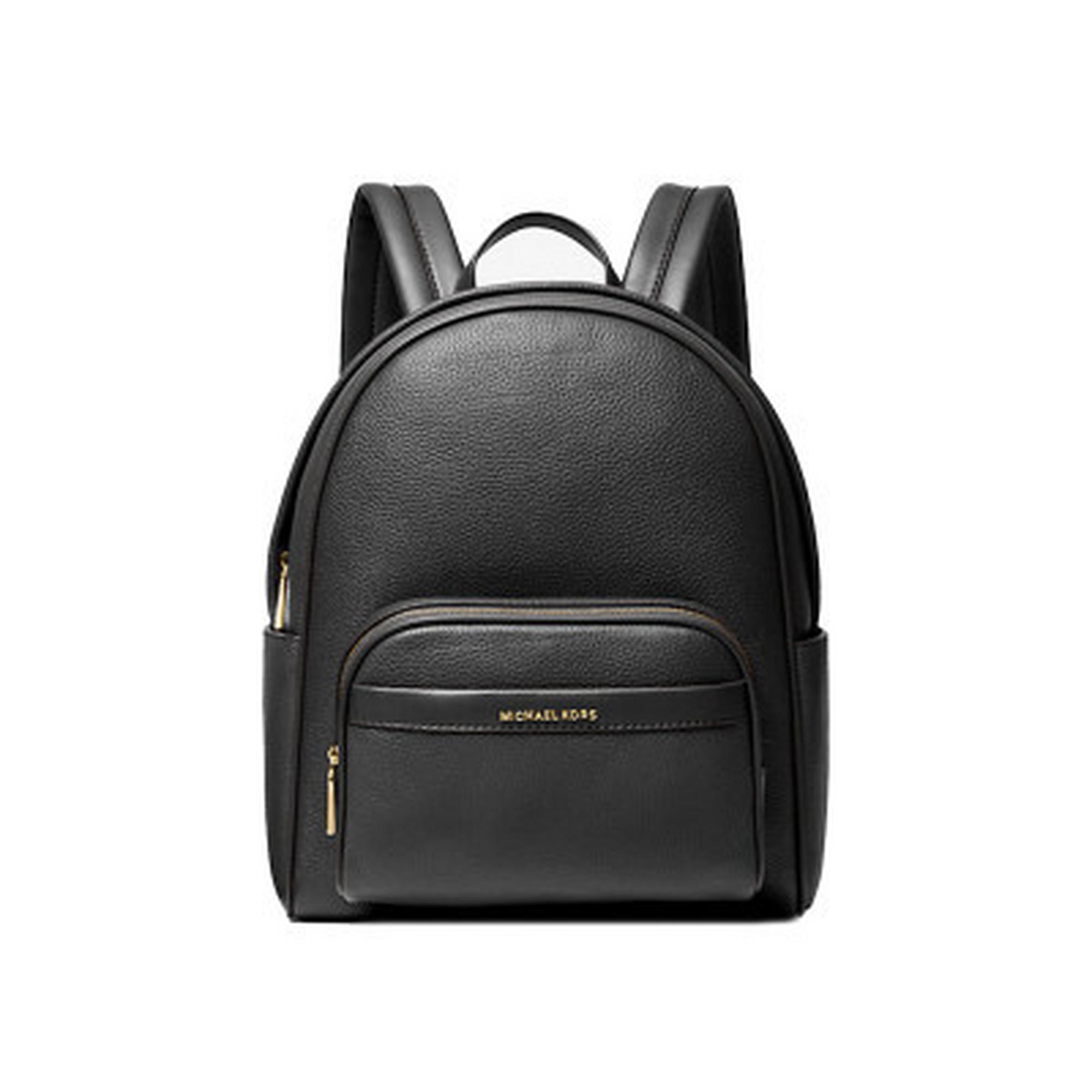 Medium Bex Leather Backpack - Black/Gold