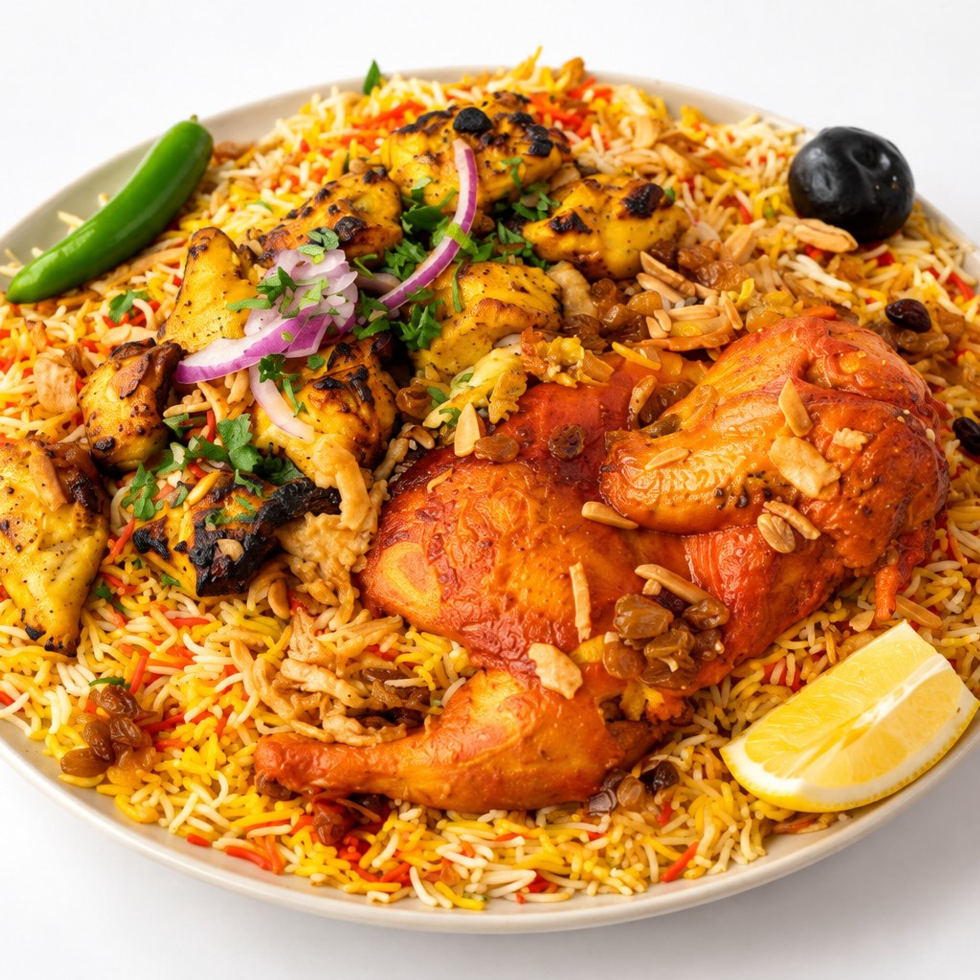 Chicken Mandi & Shish Kabob