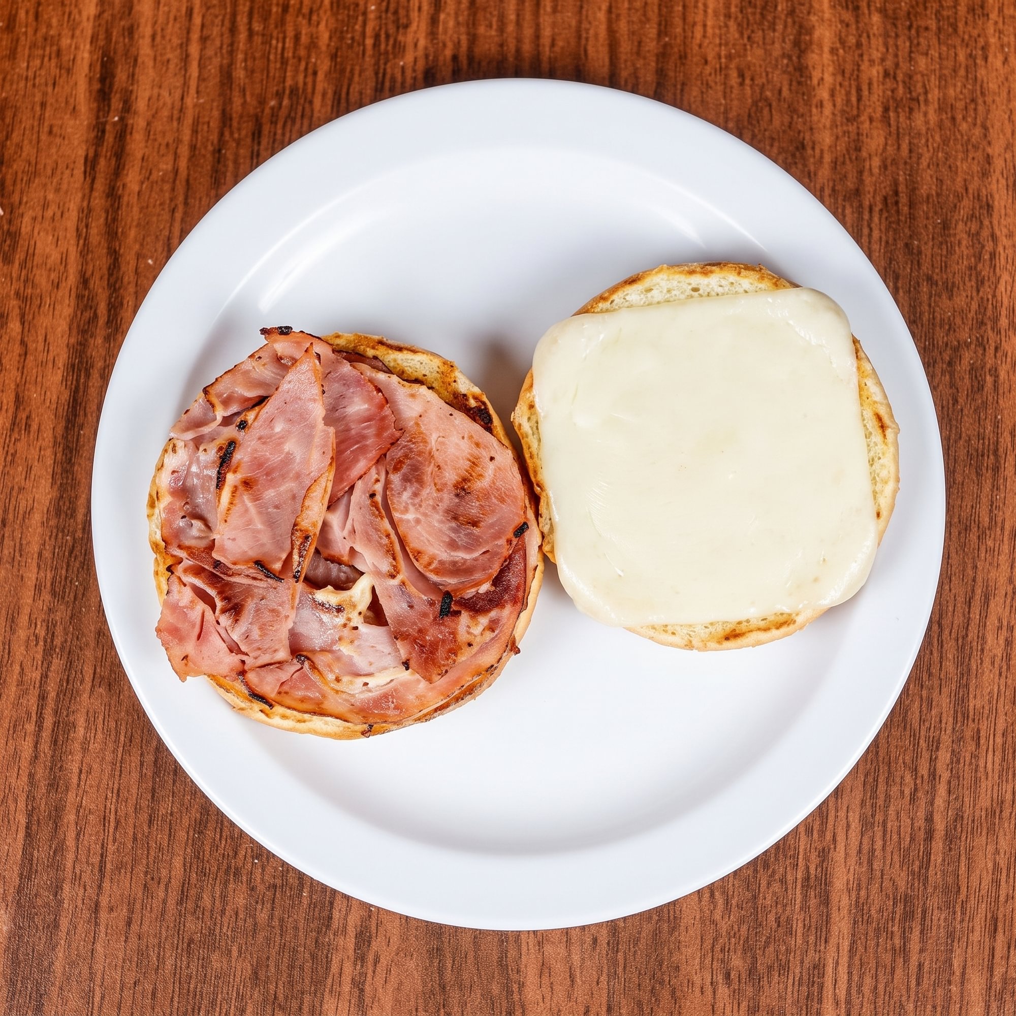 Round Ham & Cheese Sandwich