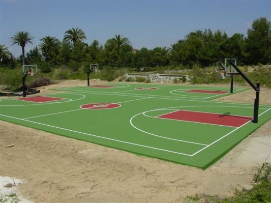 Basketball court contractor San Diego