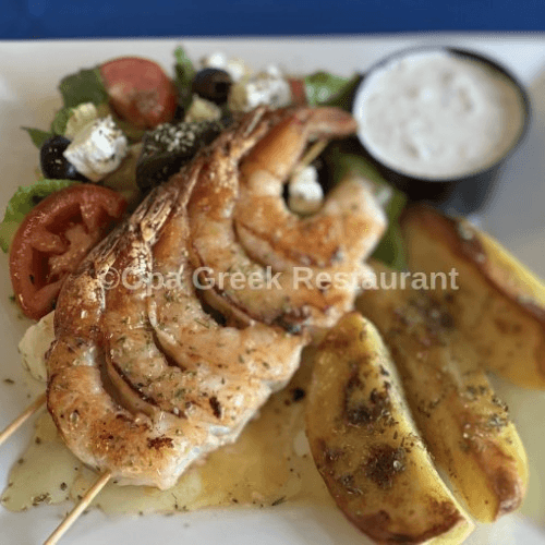 Grilled Shrimp Skewer Platter