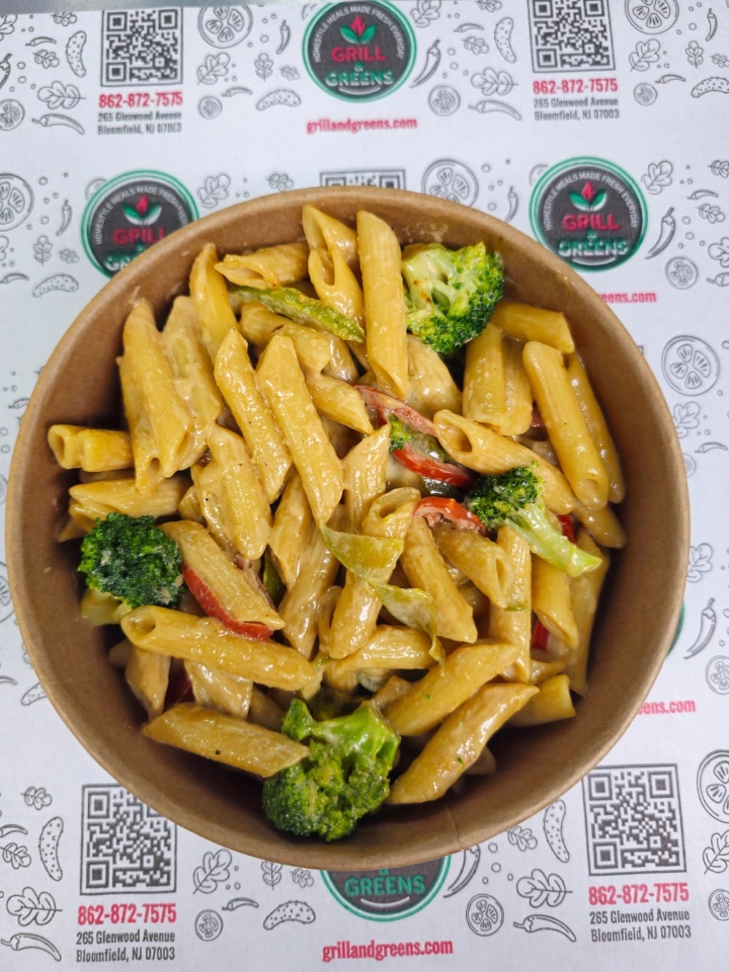 Creamy Penne Pasta Bowl