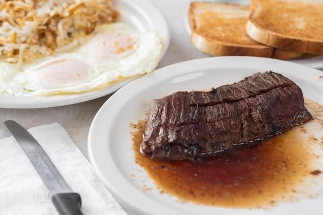 Chopped Steak and Eggs