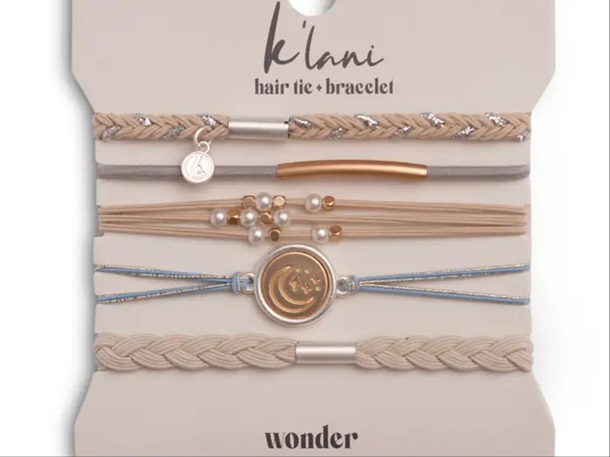 "Wonder" Moon & Stars Hair Tie Bracelets