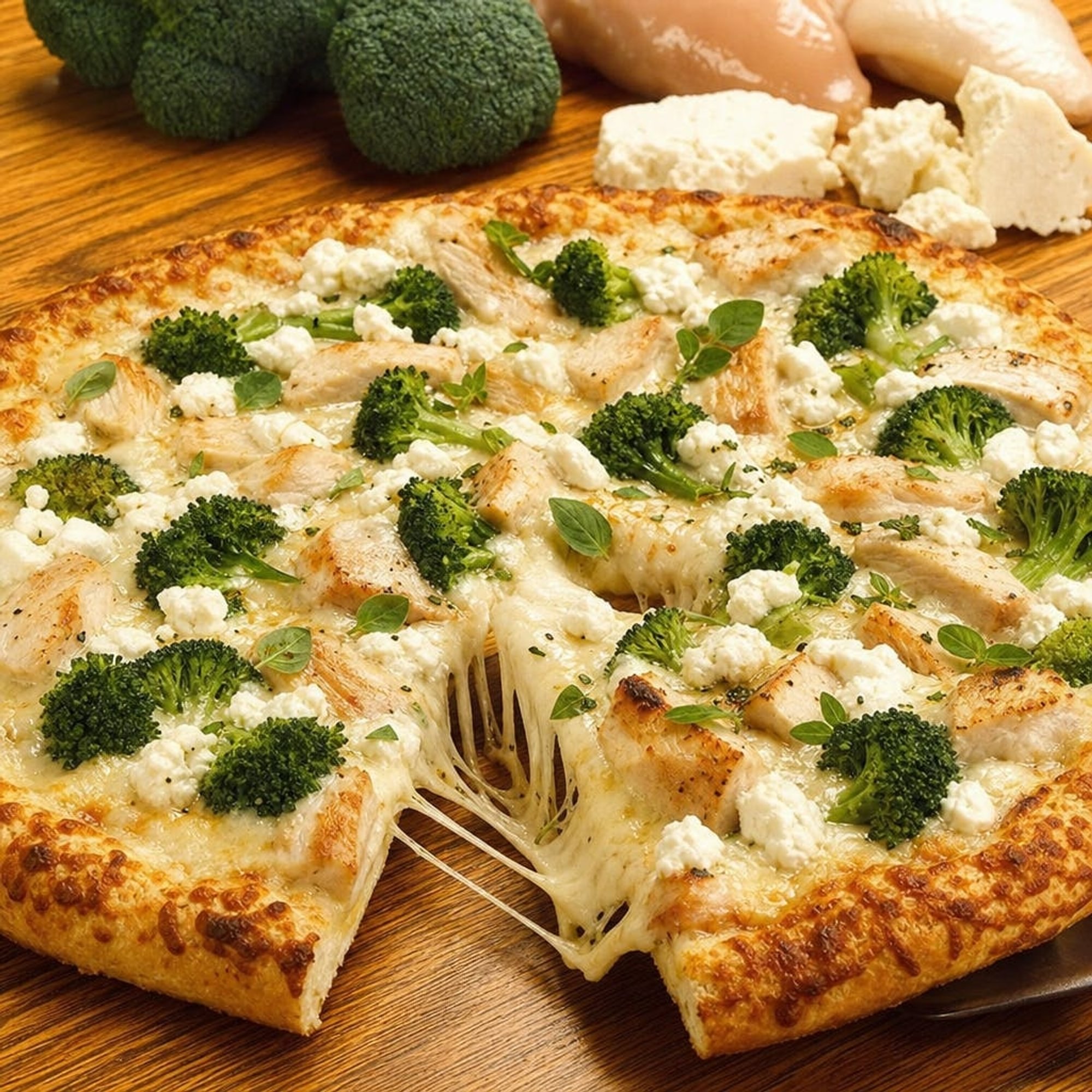 Chicken & Broccoli Pizza