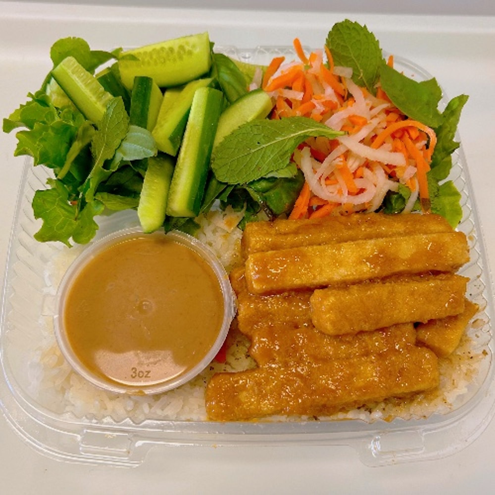 Crispy Tofu Rice Bowl