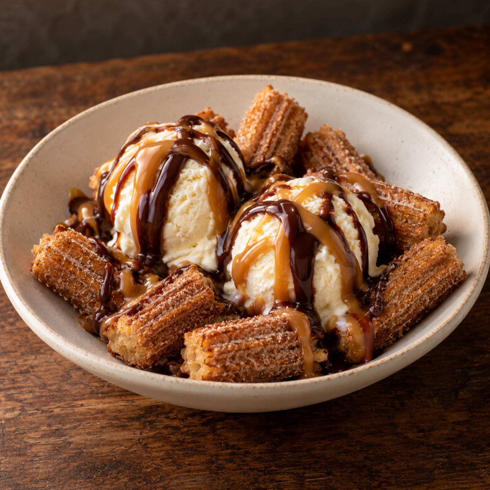 Churros Sundae