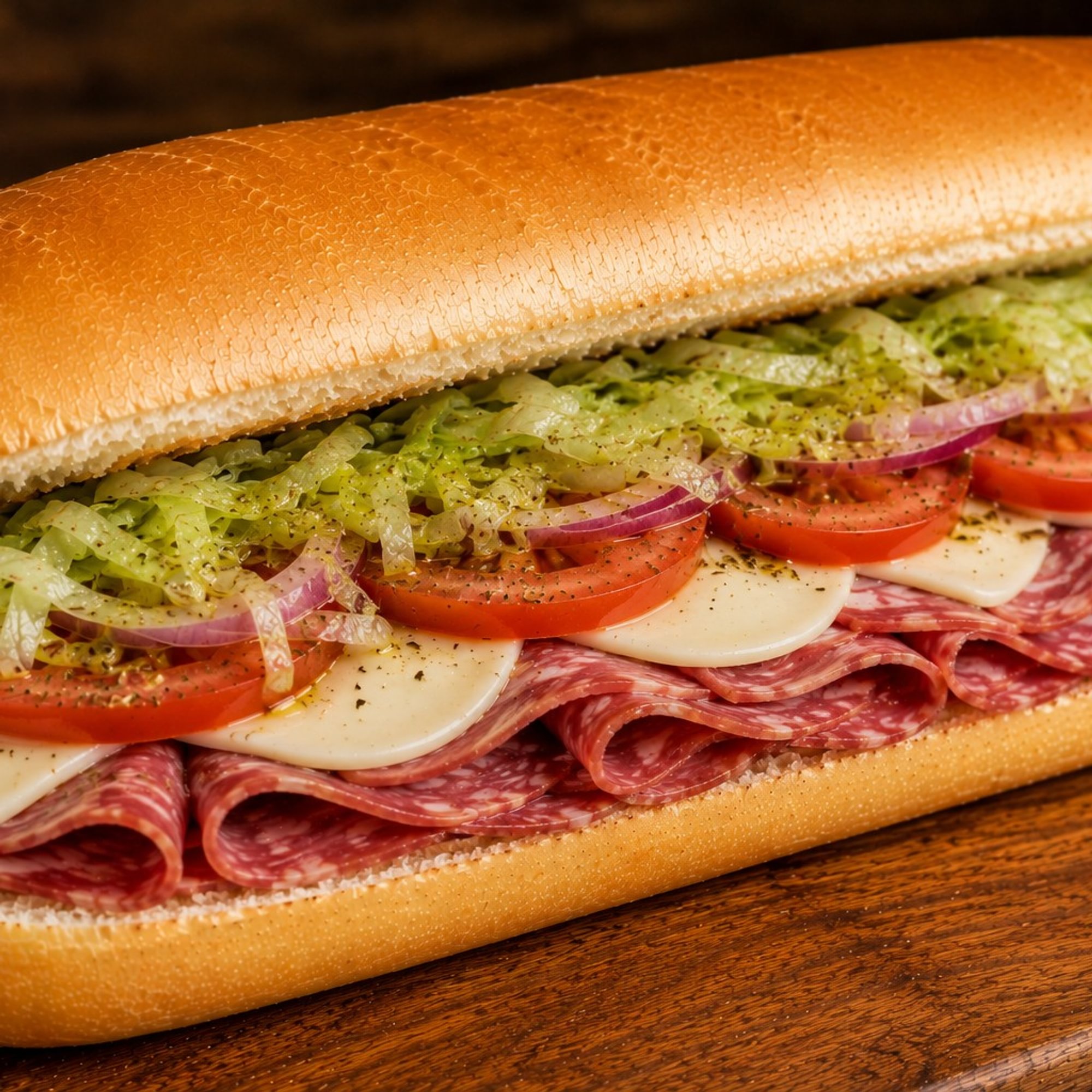 Salami & Cheese Sandwich