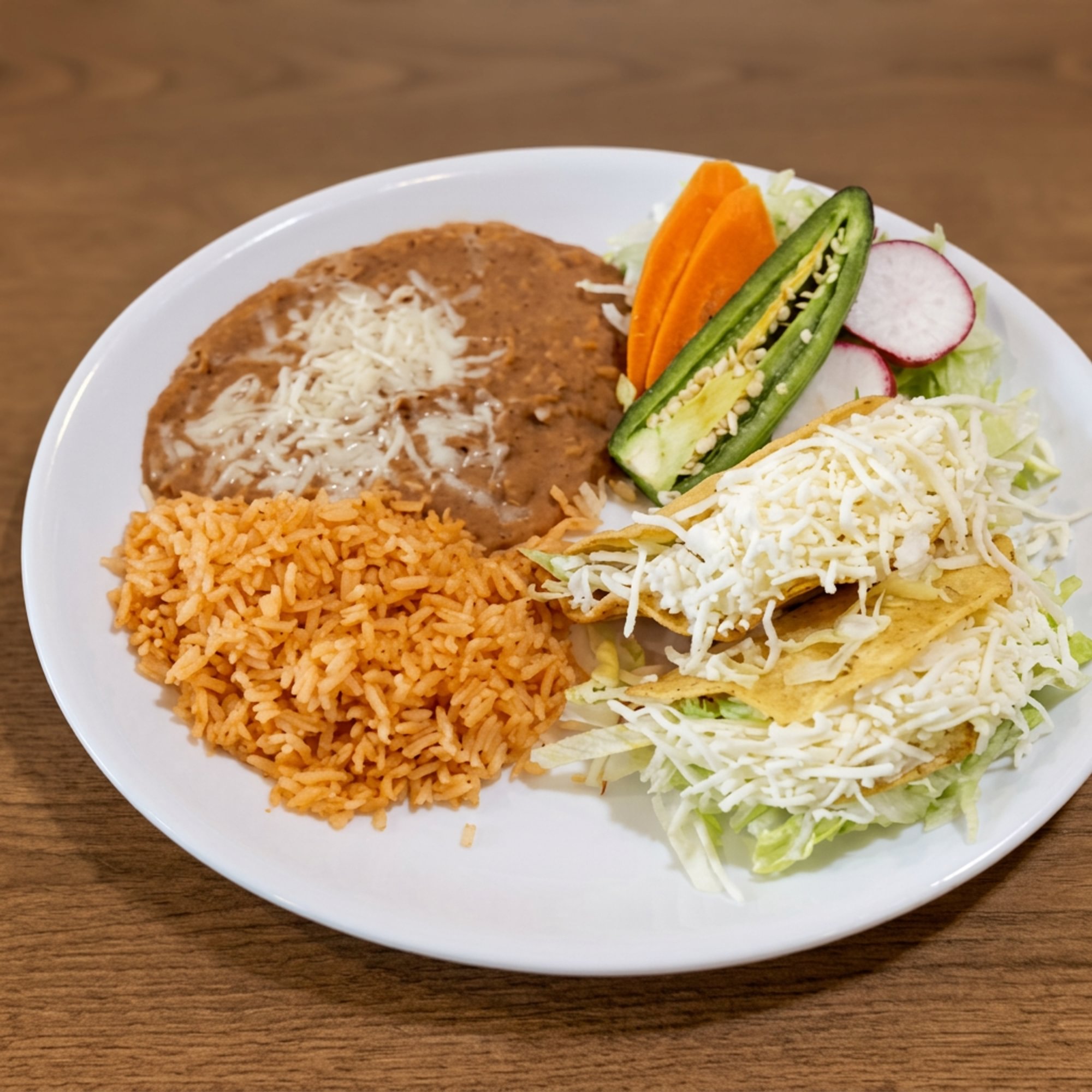 2 Crispy Beef Tacos Plate
