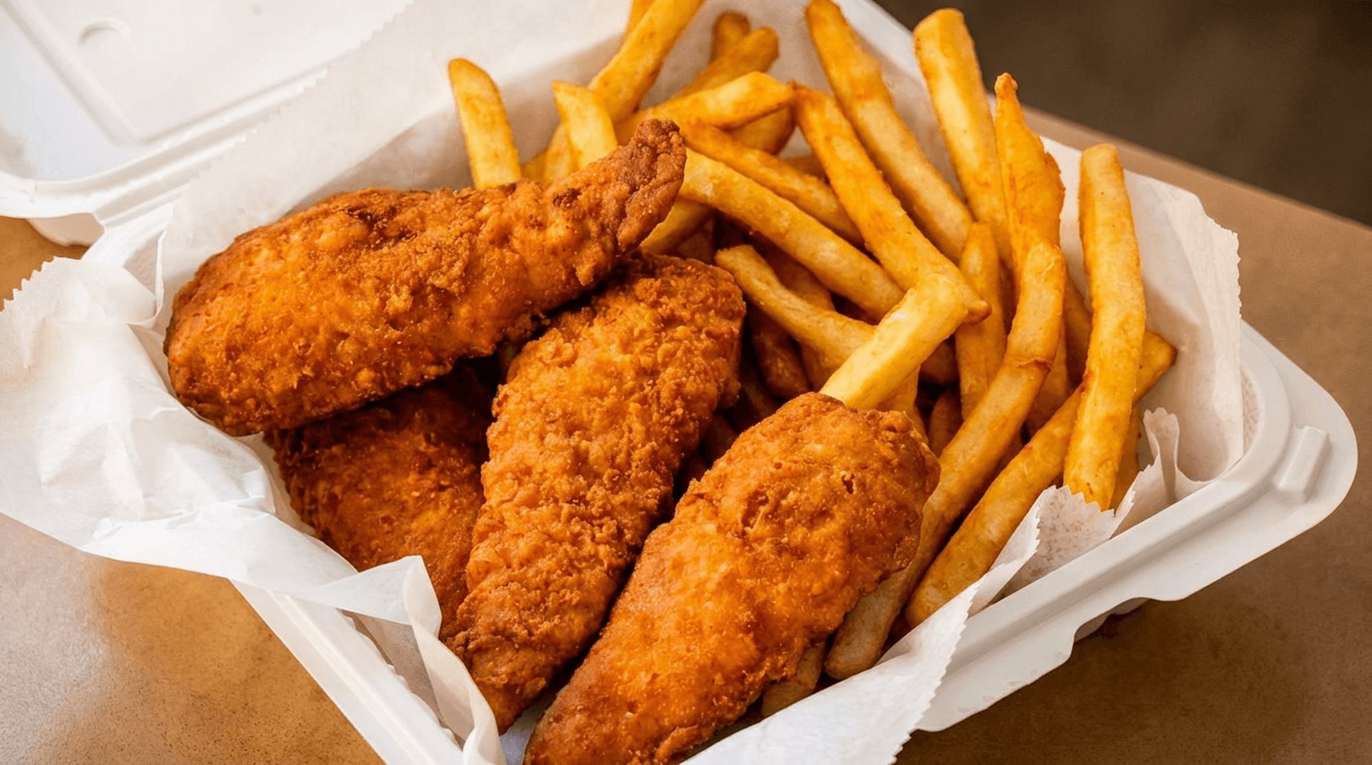 Chicken Fingers with French Fries
