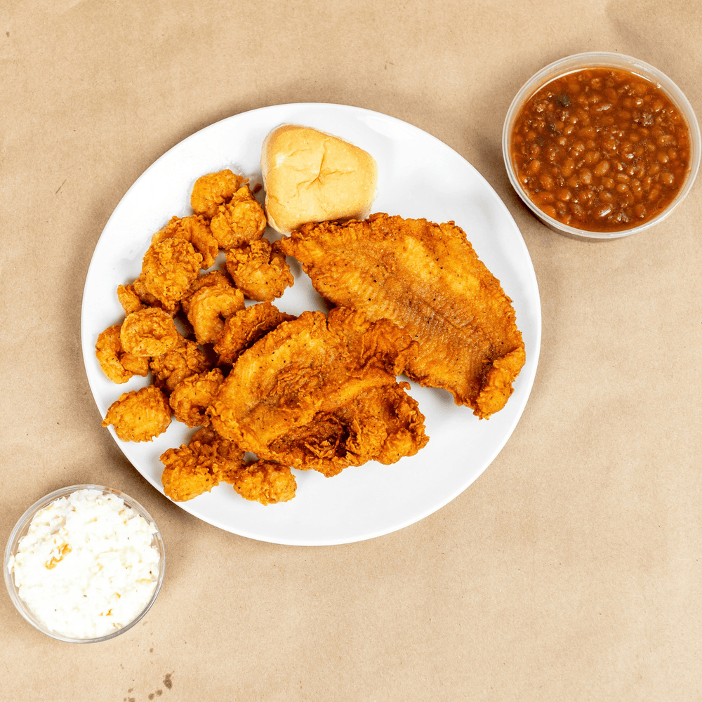 Catfish & Shrimp Plate