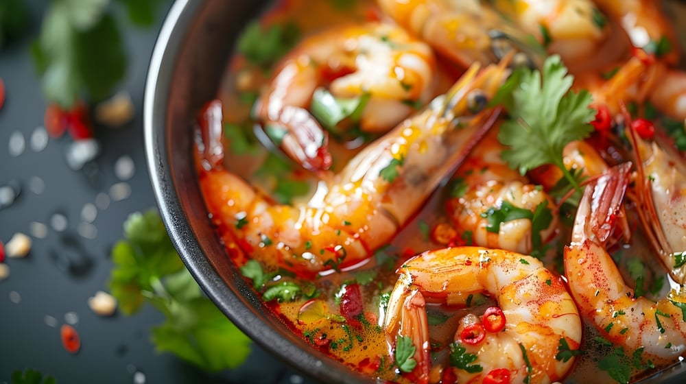 Shrimp Fajitas For One