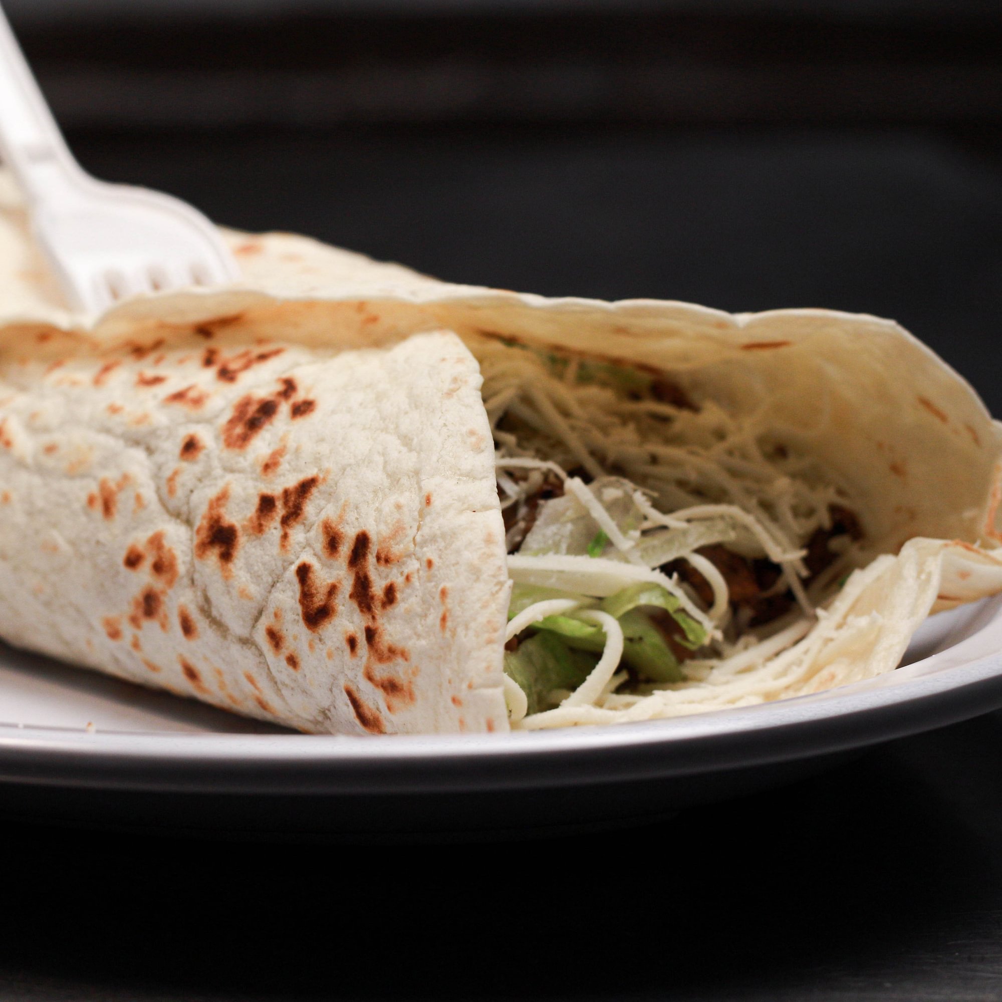 Burrito and a Taco with a Side