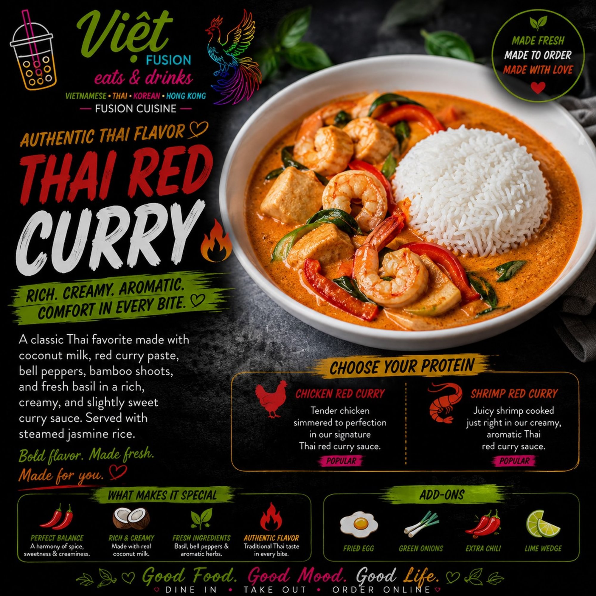 R8. Thai Red Curry Shrimp