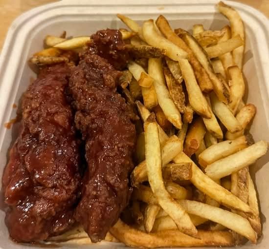 Honey BBQ Tenders with Fries