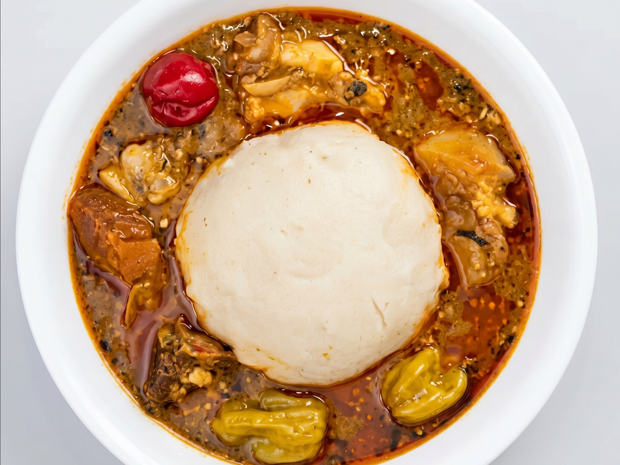 Okra Soup& Swallow Small